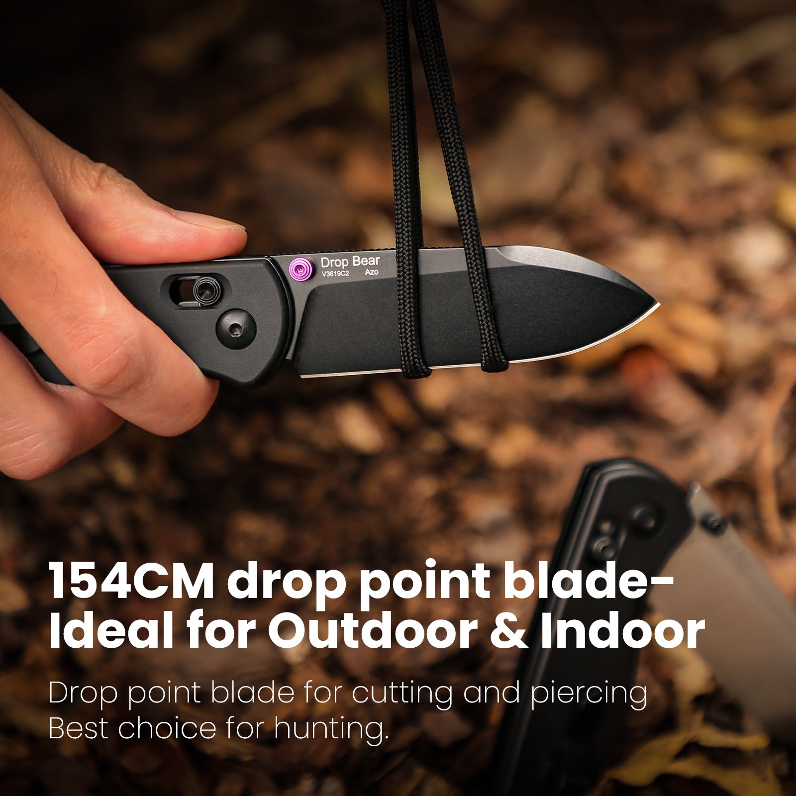 Drop Bear® | 154CM | Aluminum | KizerV™ 3619C2