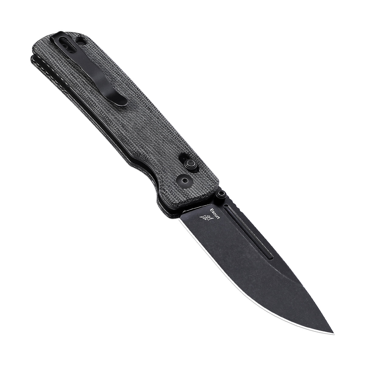 Kizer 154CM Blade Clutch Lock Micarta Handle V4481C3 (3.31" Black Stonewash)