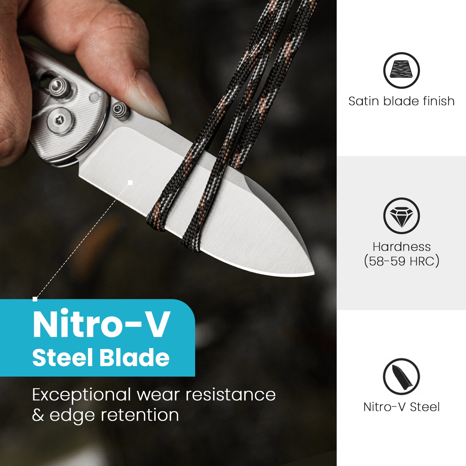 Drop Bear® | Kizer Clutch Lock™ | Nitro-V | Acrylic Handle | KizerV™ 3619A1