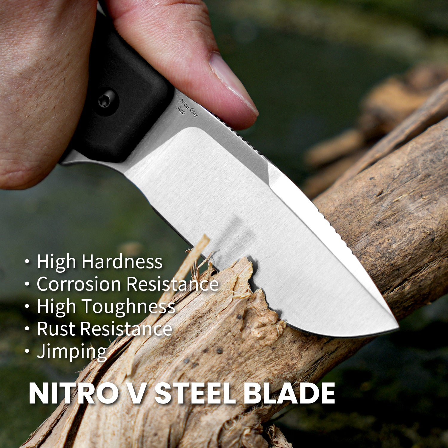 Nice Guy 2.84 inch Nitro V Blade Aluminium Handle V3011A2-Kizer