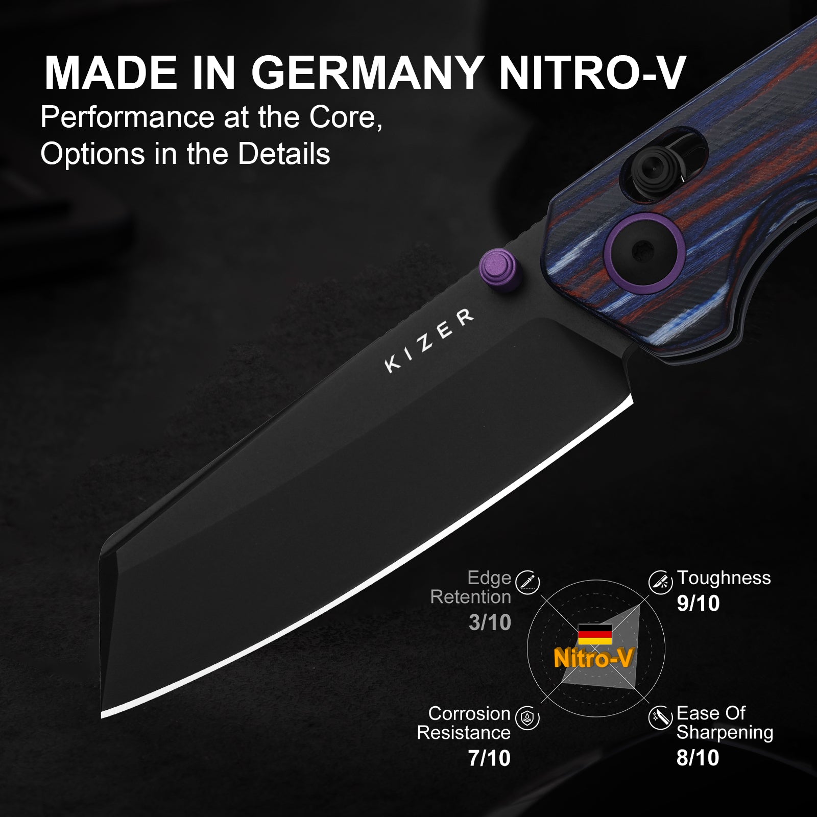 Madrac 3.06 inch Nitro-V Reconstituted Wood V3693PR4-Kizer