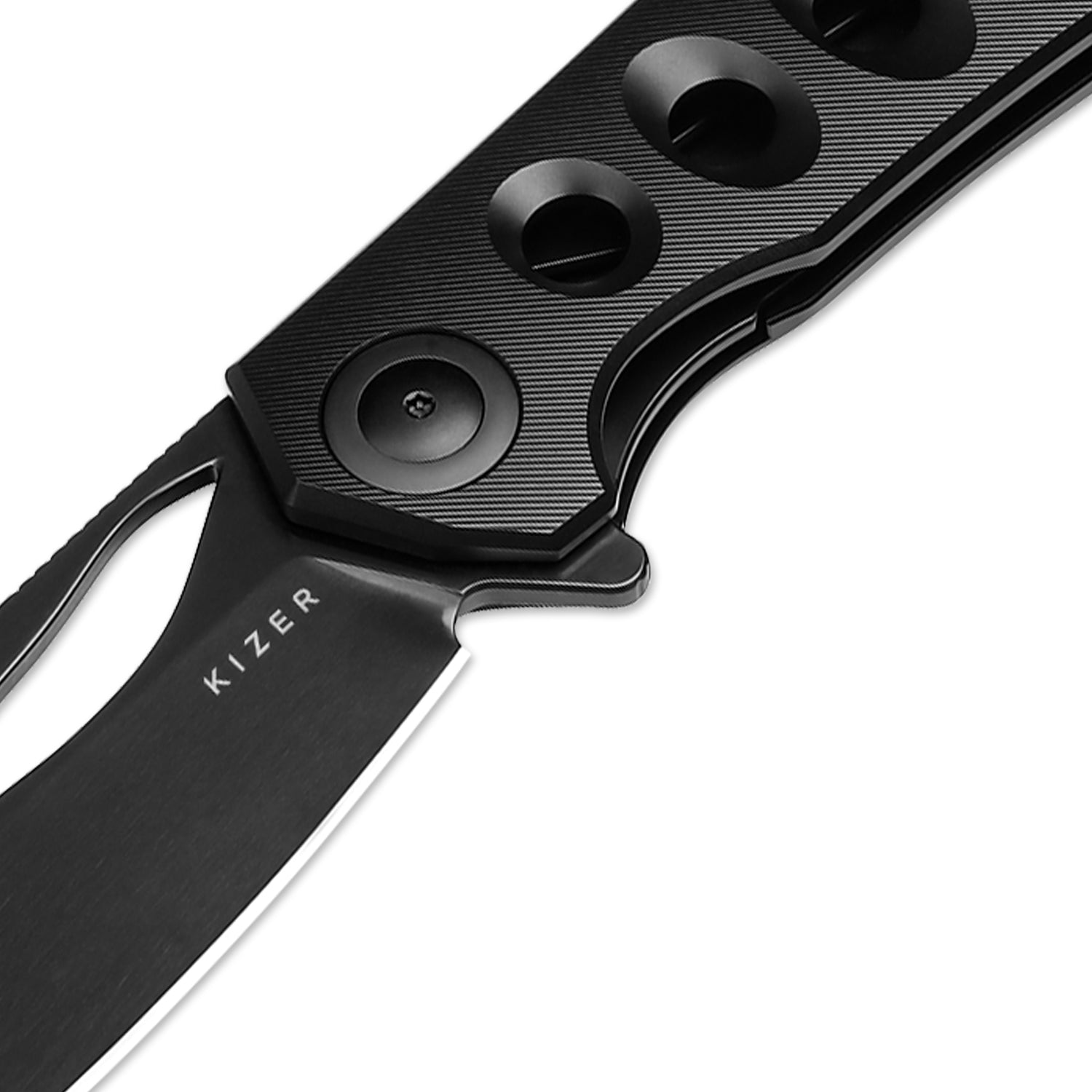 Hawk | M390 Polished DLC | Titanium | Ki4683A1