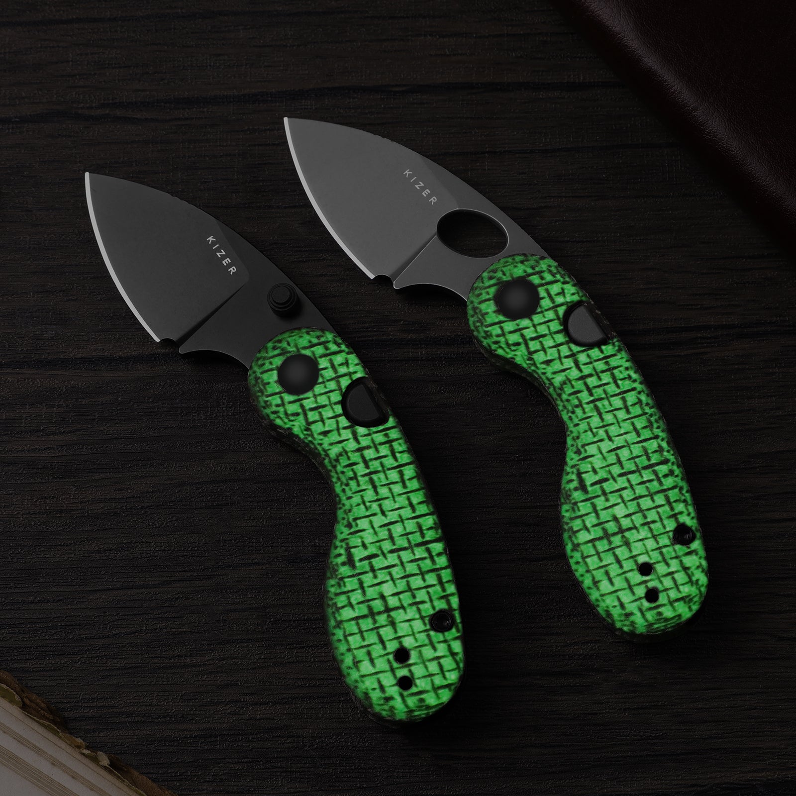 Begleiter 2.9 | GID Canvas Micarta Handle | Kizer Button Liner Lock™ | BD1N |  KizerV™ 3458.2BDA4