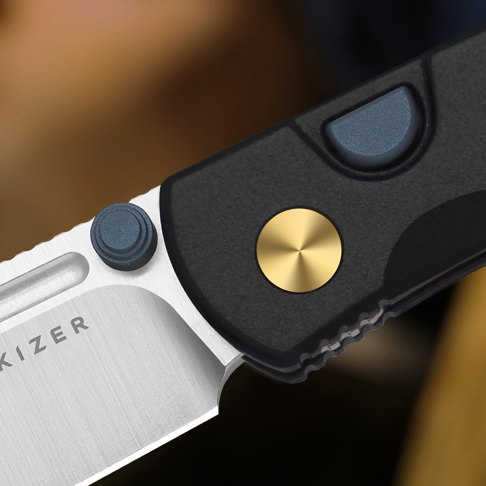 Renissance | Kizer Button Liner Lock™ | G10 | N690 Black PVD Coating | KizerV™ 3698A4