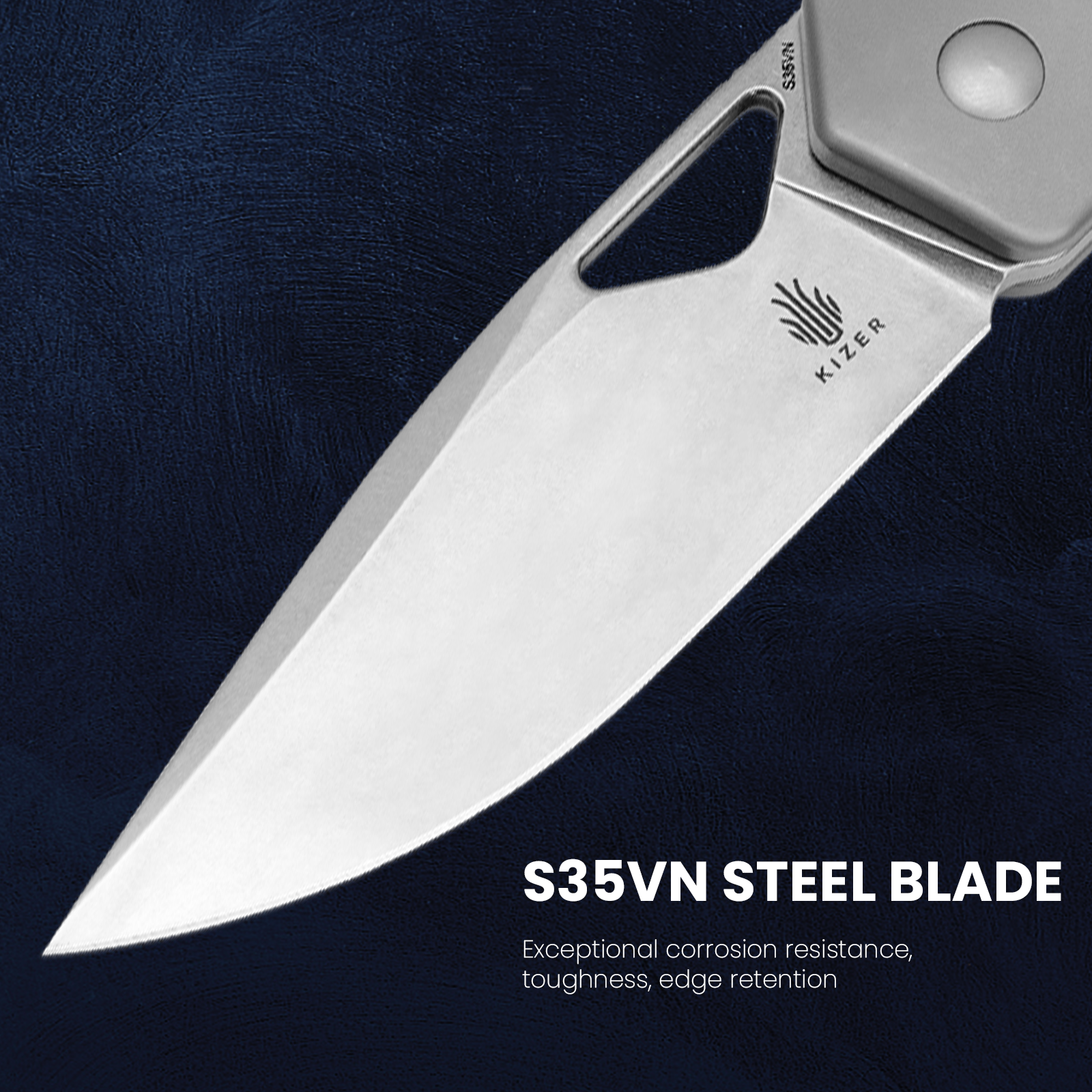 Militaw®  | S35VN | Titanium+Micarta | KizerB™ 3634A1