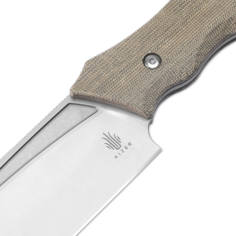 Kizer Metaproptizol D2 Blade Micarta Handle 1054A1 (5.59" Satin)