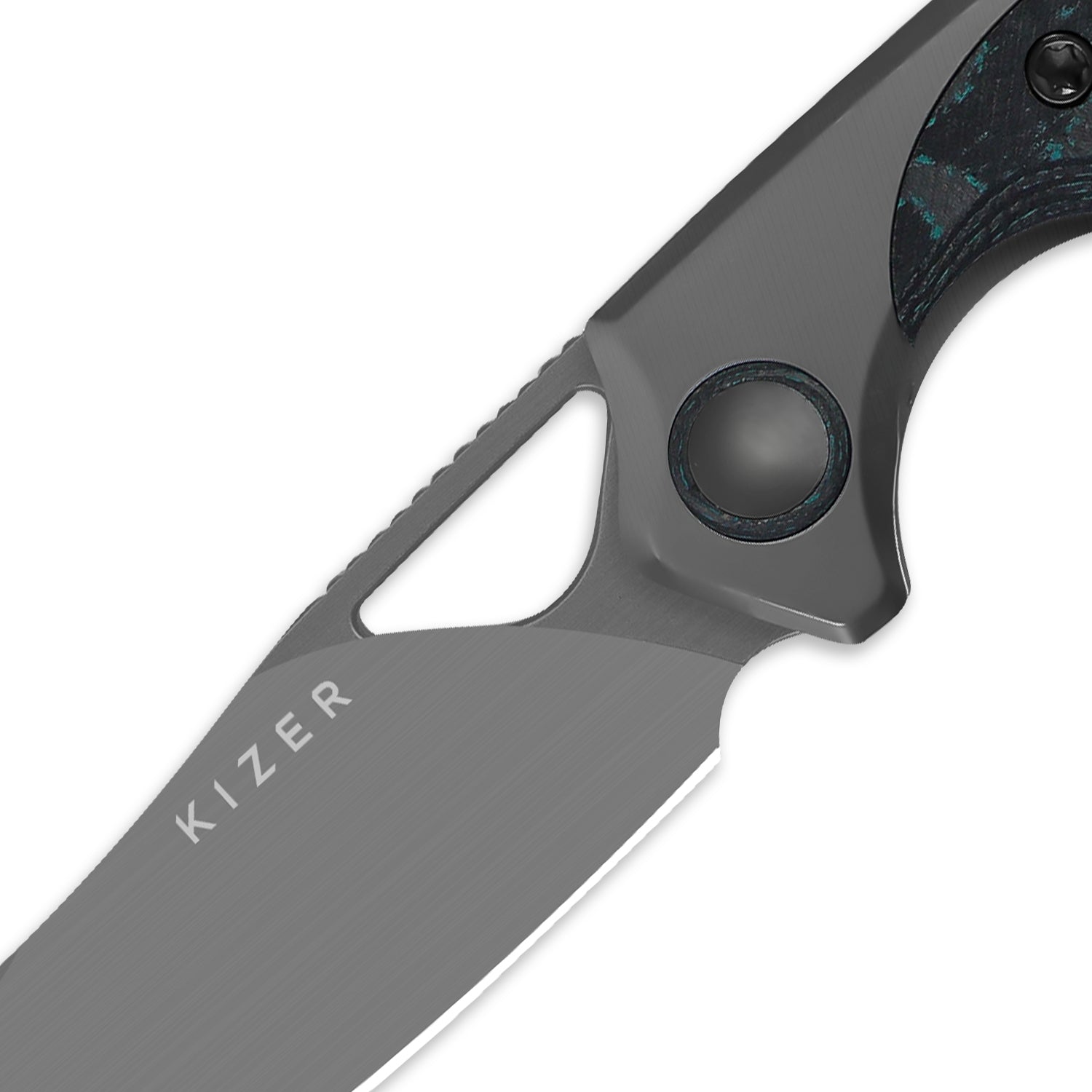 Ara 3.09 inch S45VN Titanium & Camo Carbon Brittany Blue Ki3729A2