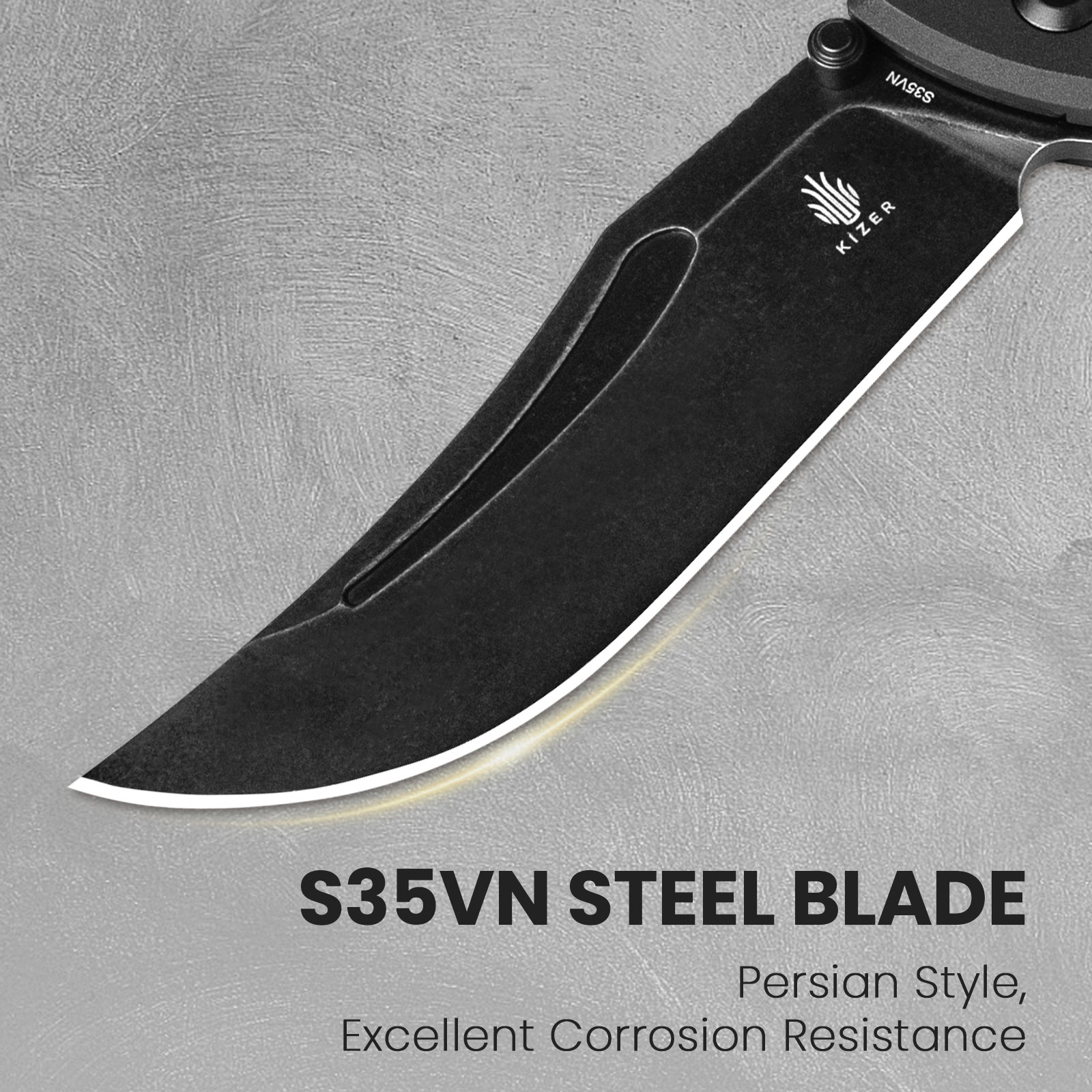 Phoenix 3.58 inch Fatcarbon+Aluminium Handle Ki4647A1-Kizer