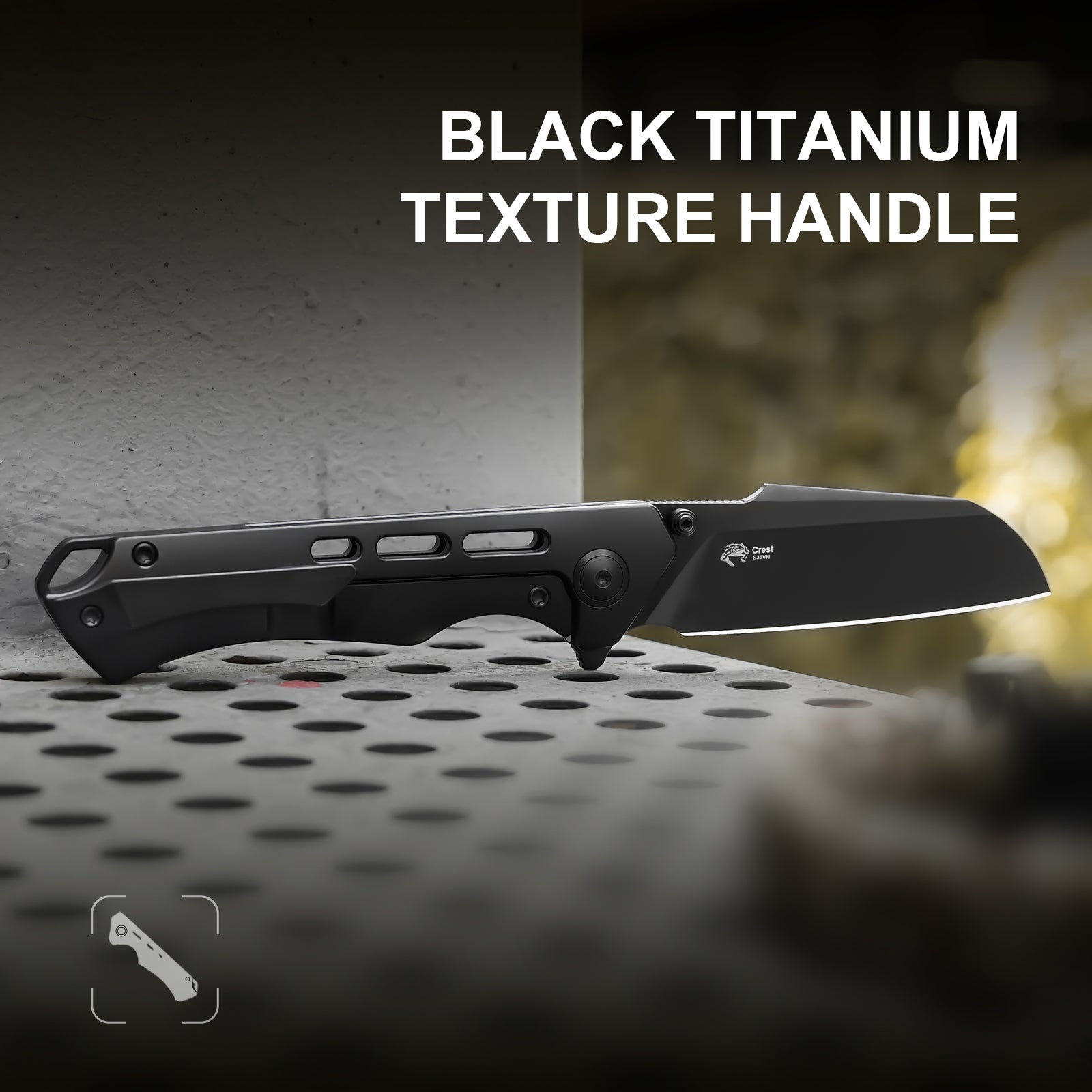 Crest | S35VN | Titanium | Ki3714A2