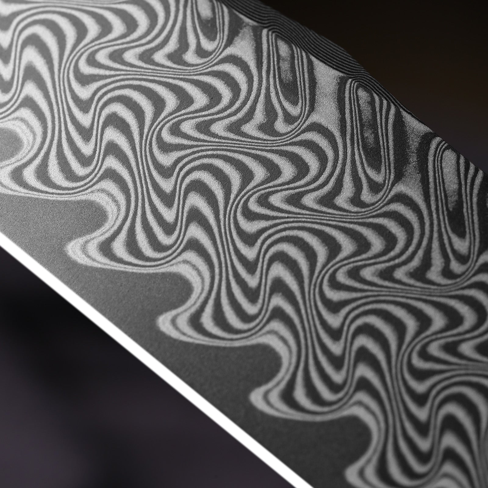 Allure | Balanced Form | Black Acid Damascus | Titanium & Panama Rosewood | KizerB™ 4763LDA3