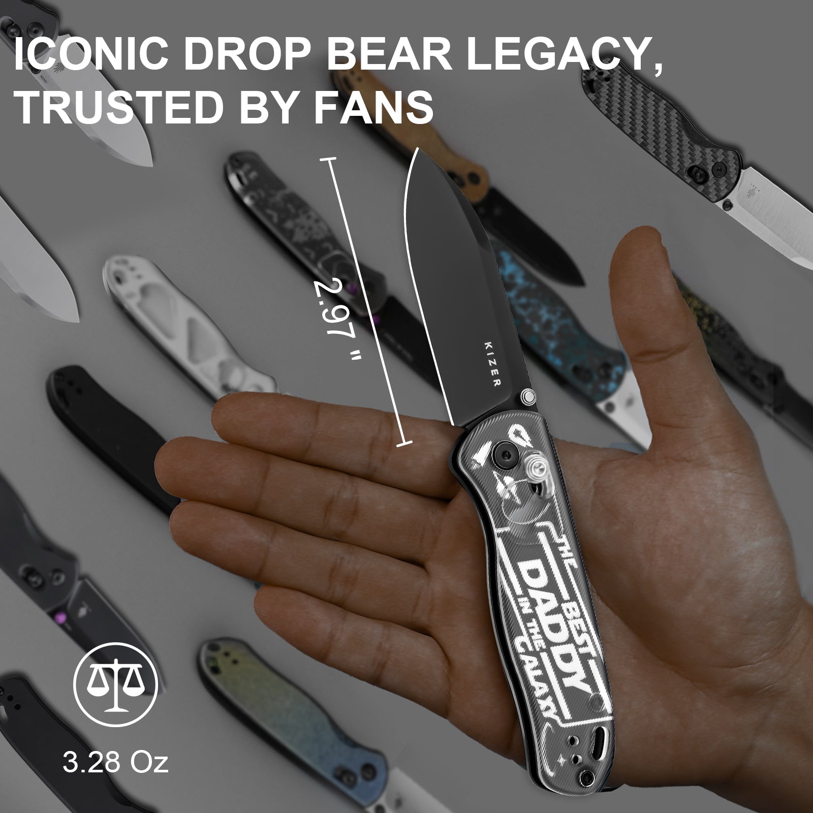 Drop Bear® | Kizer Clutch Lock™ | Nitro-V | Acrylic | KizerV™ 3619A11