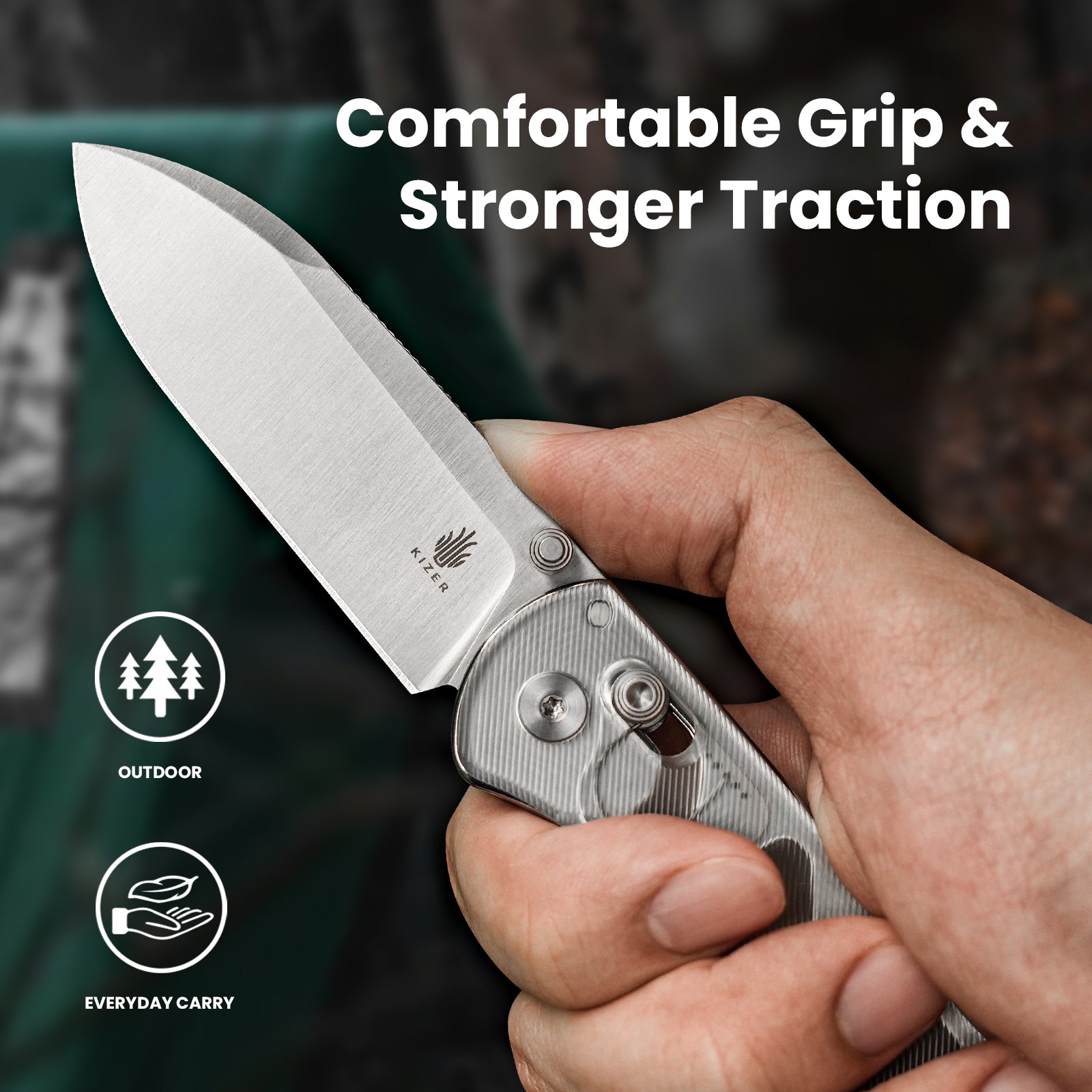 Drop Bear 2.97 inch NitroV Blade Acrylic Handle V3619A1-Kizer