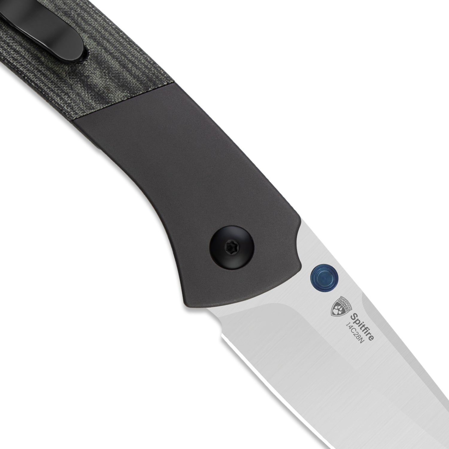 Spitfire 3.13 inch 14C28N Aluminum + Micarta V3690A1-Kizer