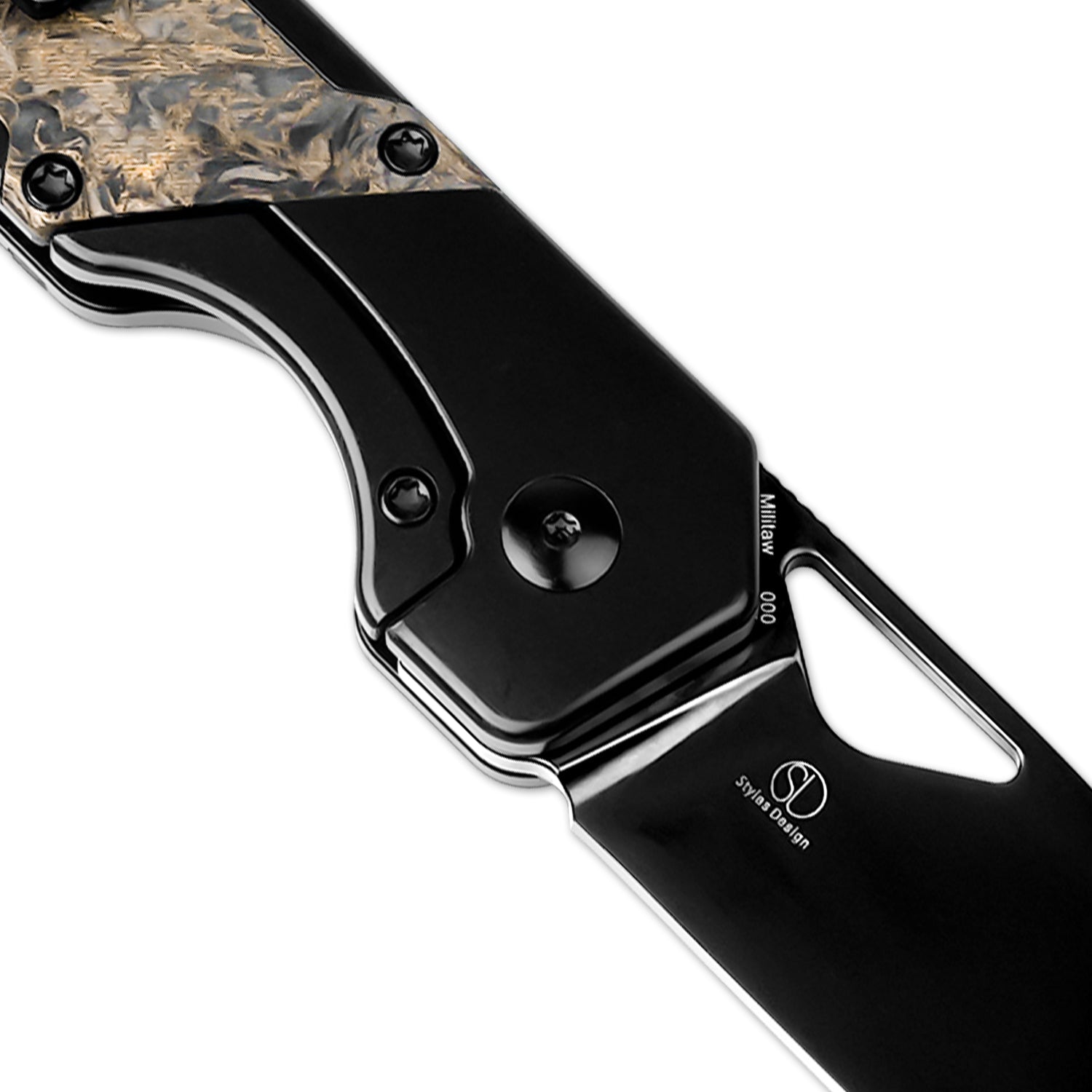 Militaw® | S45VN | Polished DLC | Titanium & Fatcarbon | KizerB™ 3634A