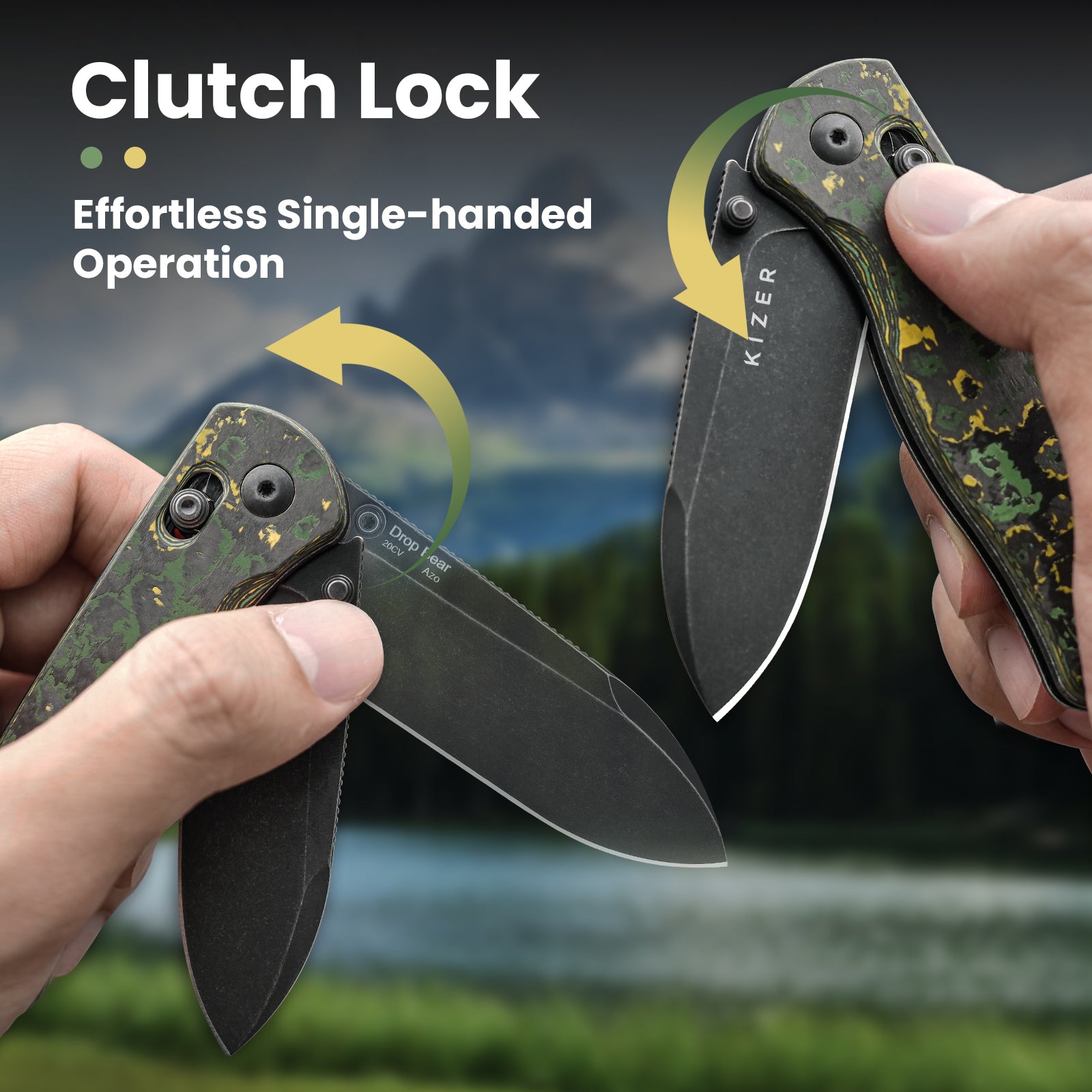 Drop Bear® | Kizer Clutch Lock™ | 20CV | Fatcarbon | KizerB™ 3619A1