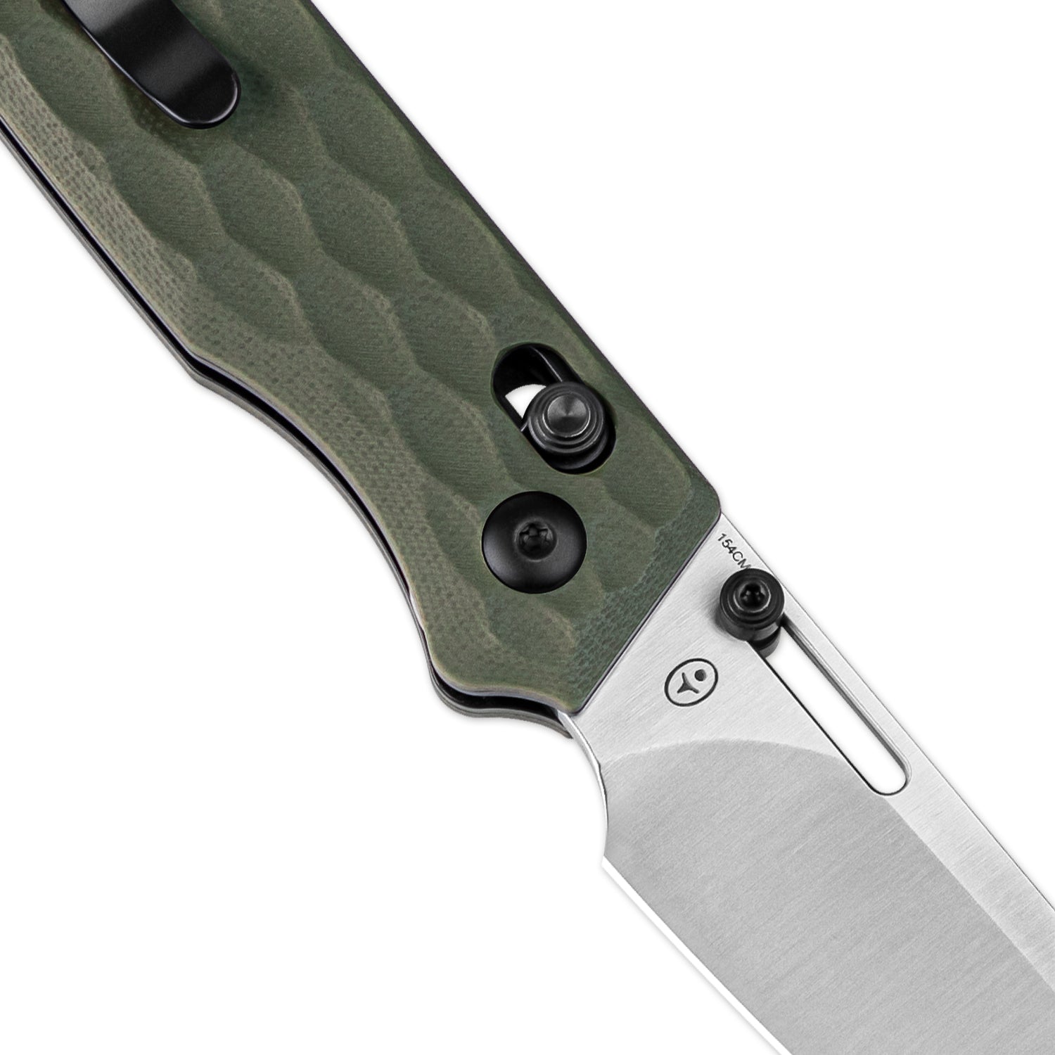 Task 3.04 inch 154CM Blade Clutch Lock Green G10 Handle V3641C3-Kizer