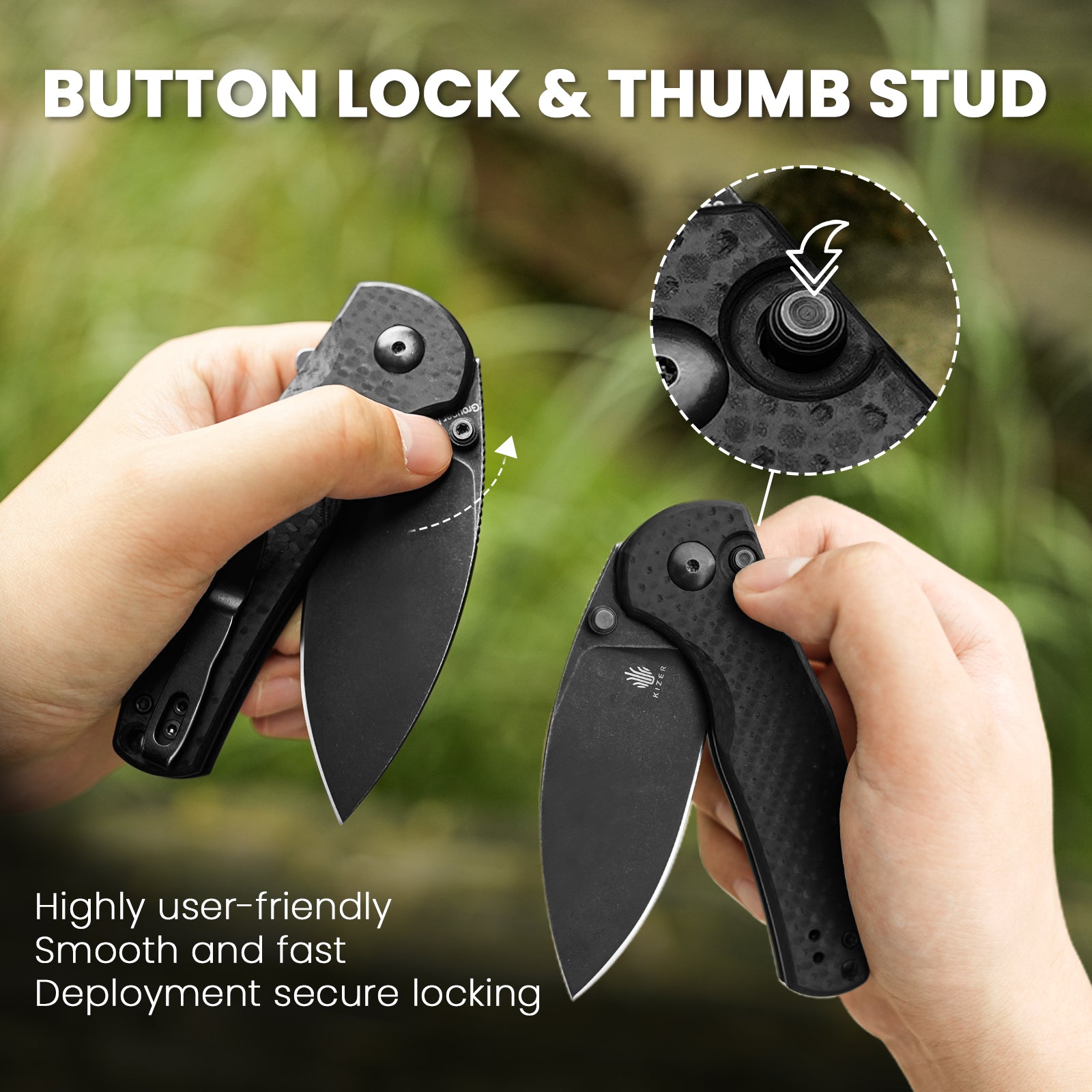 Mini Grouper | Nitro V | G10 & Carbon Fiber | V3669A2