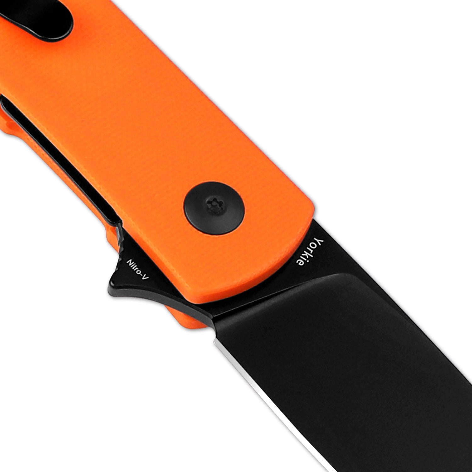 Yorkie 2.58 inch NitroV Blade Orange G10 Handle V3525A2-Kizer