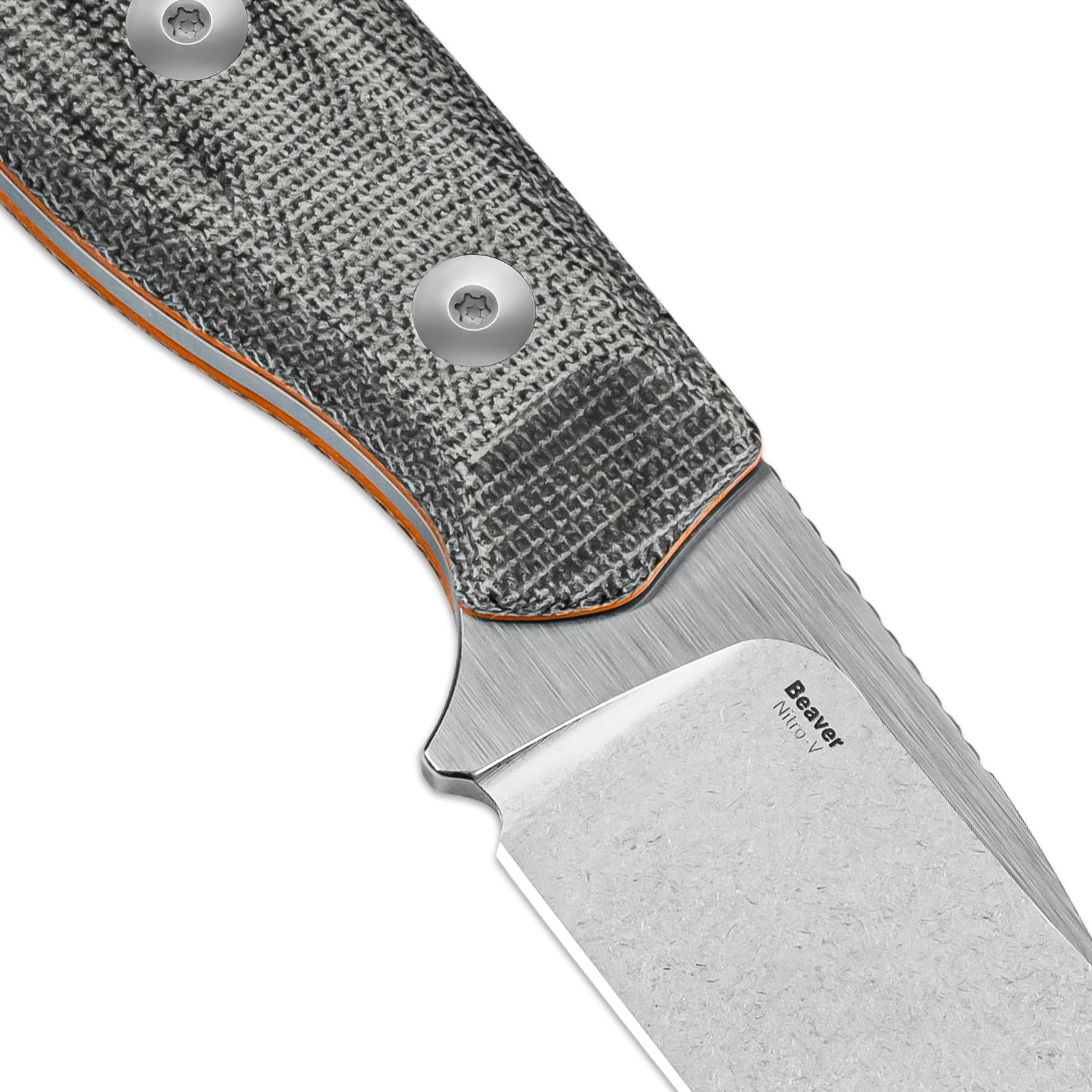 Beaver | Nitro-V | Micarta+ Orange G10 | KizerV™ 1078A2