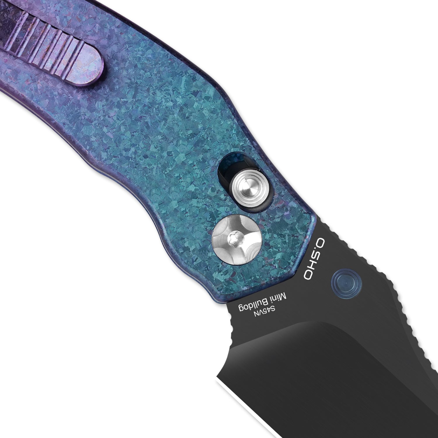 Mini Bulldog | S45VN | Titanium & Crystallized Titanium | Ki3672SA1