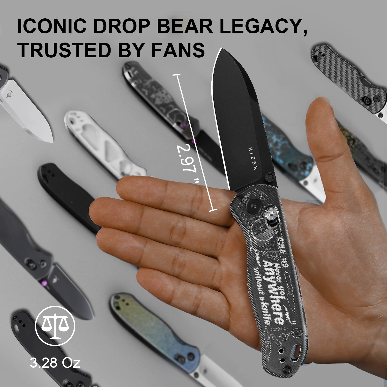 Drop Bear 2.97 inch Nitro-V Acrylic V3619A14-Kizer