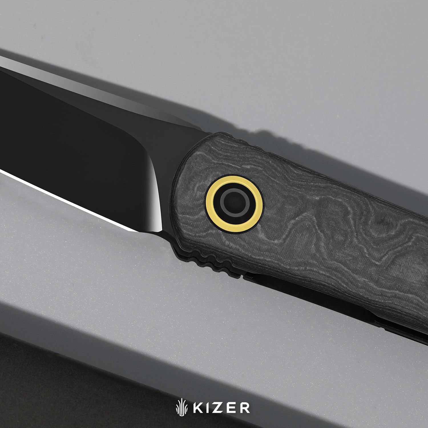 Feist 3 | CPM S90V + Hand-brushed | Titanium & KizerNova™ Lava | Rever