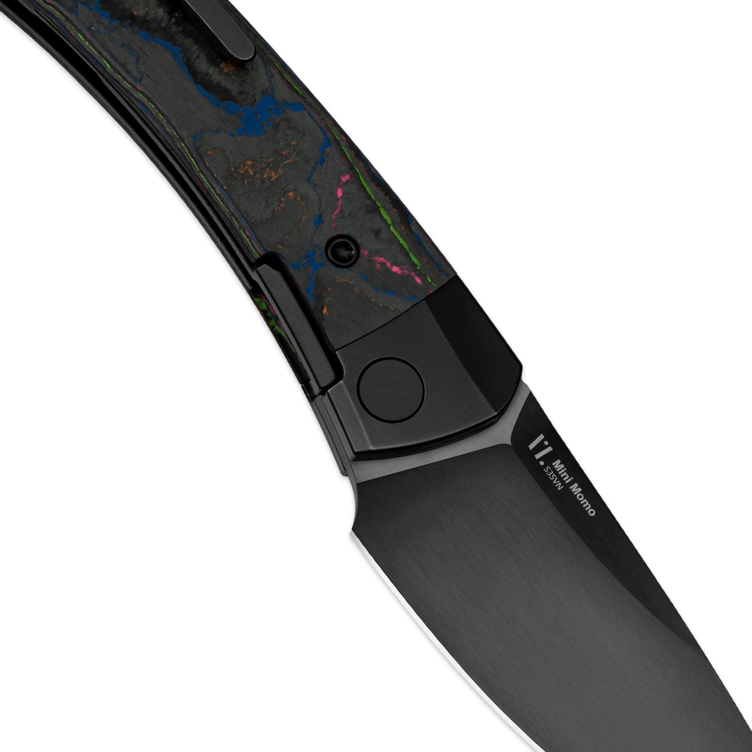 Mini MoMo | S35VN | Titanium+Camo Carbon 80‘s | Ki3663A2