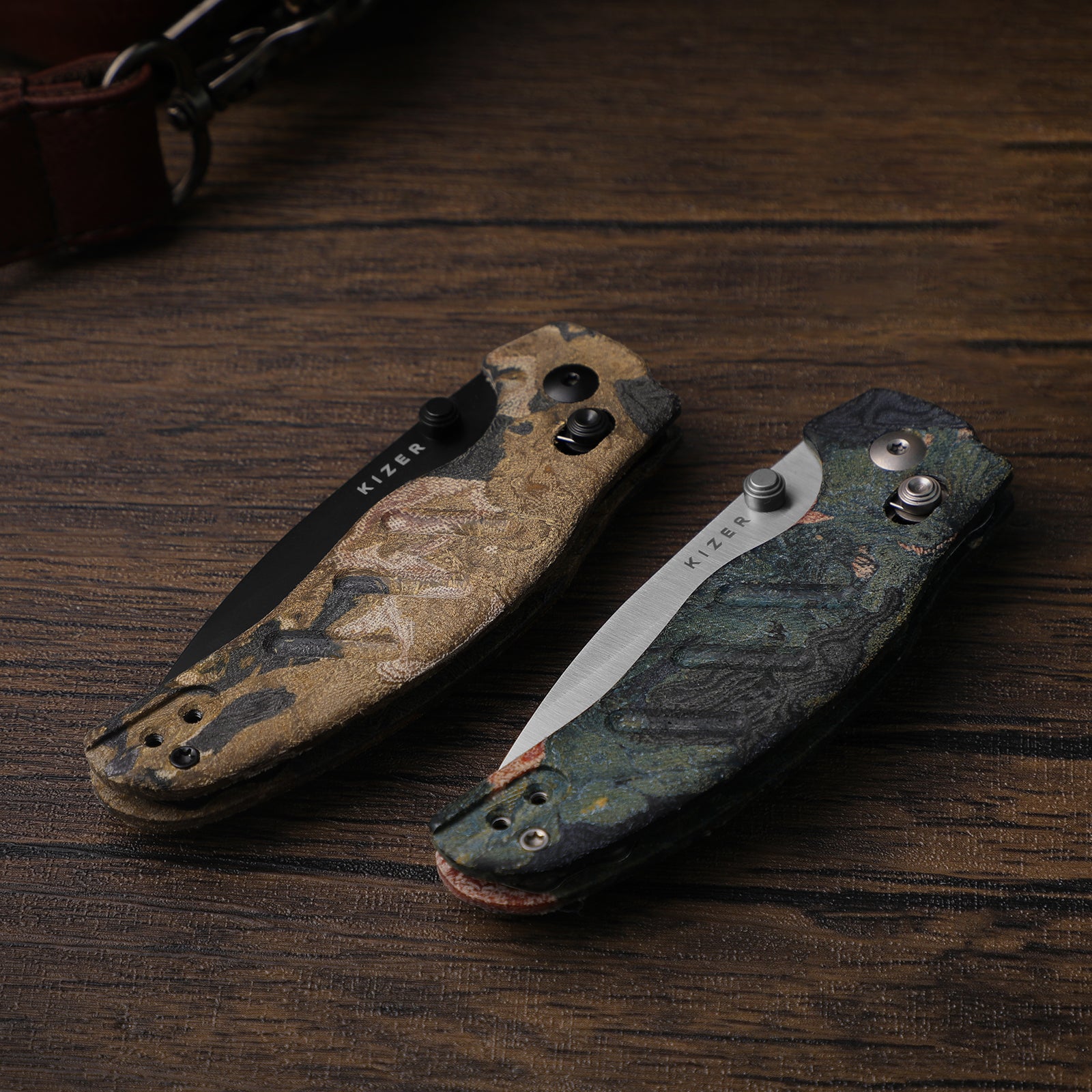 Sheepdog® C01C 2.9 BS | Current Micarta (Orange Burl Canvas) | Kizer B