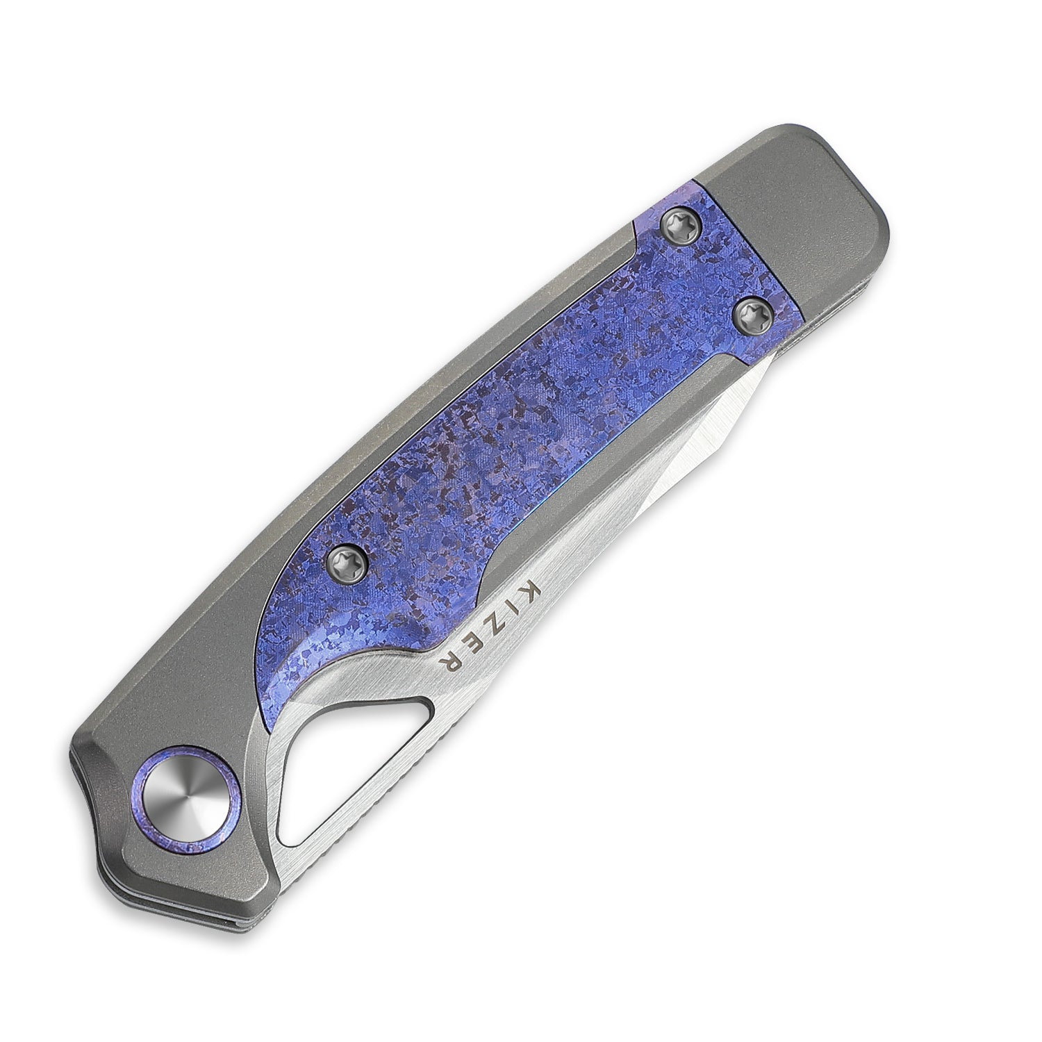 Ara 3.09 inch S45VN Titanium & Purple Snowflake Titanium Ki3729A3