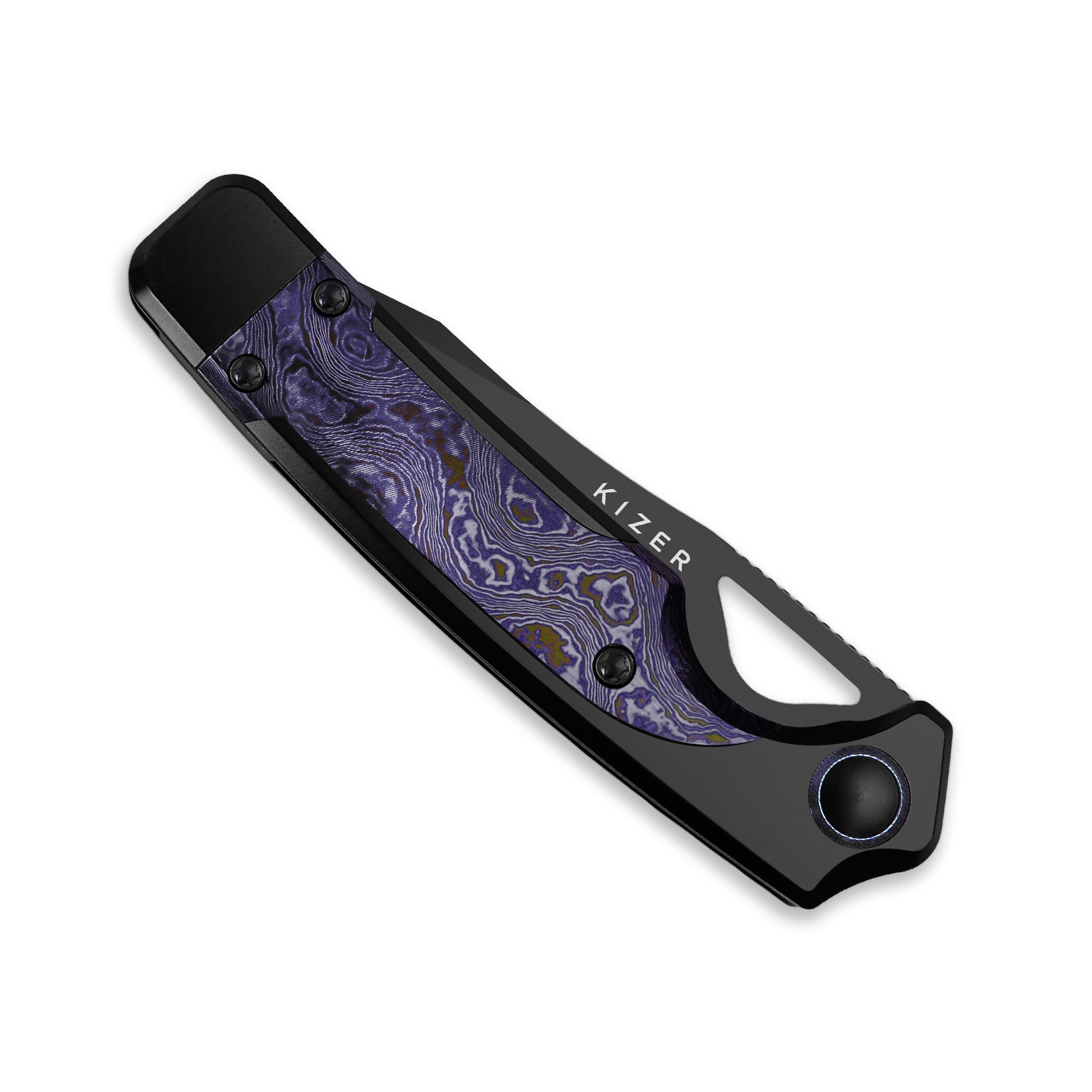 Ara 3.09 inch CPM CruWear Titanium & Timascus Ki3729A4-Kizer