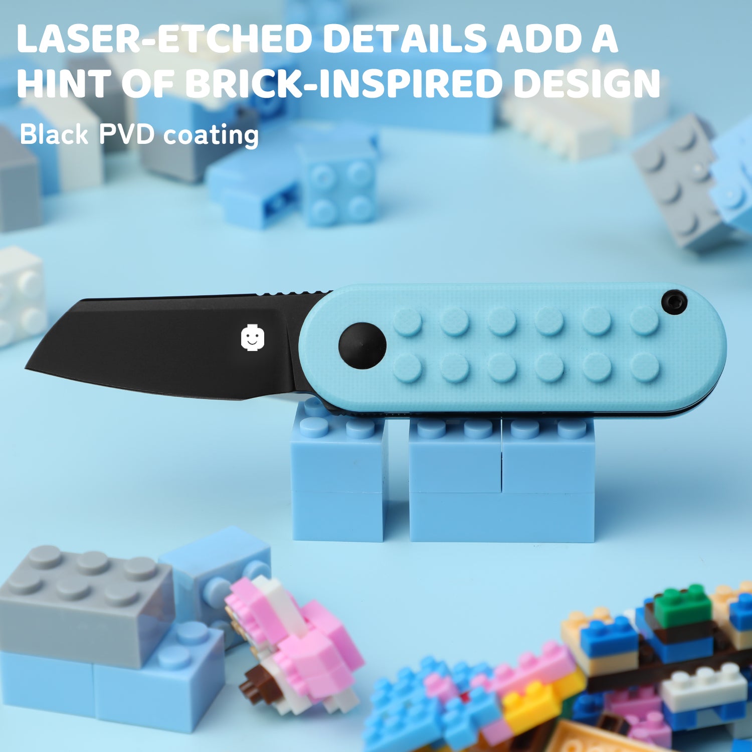 Mini Bay | 14C28N | Blue Brick G10 Handle | V2583A2
