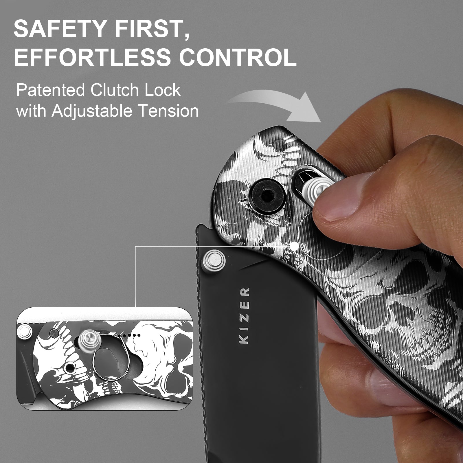 Drop Bear® | Kizer Clutch Lock™ | Nitro-V | Acrylic | KizerV™ 3619A12