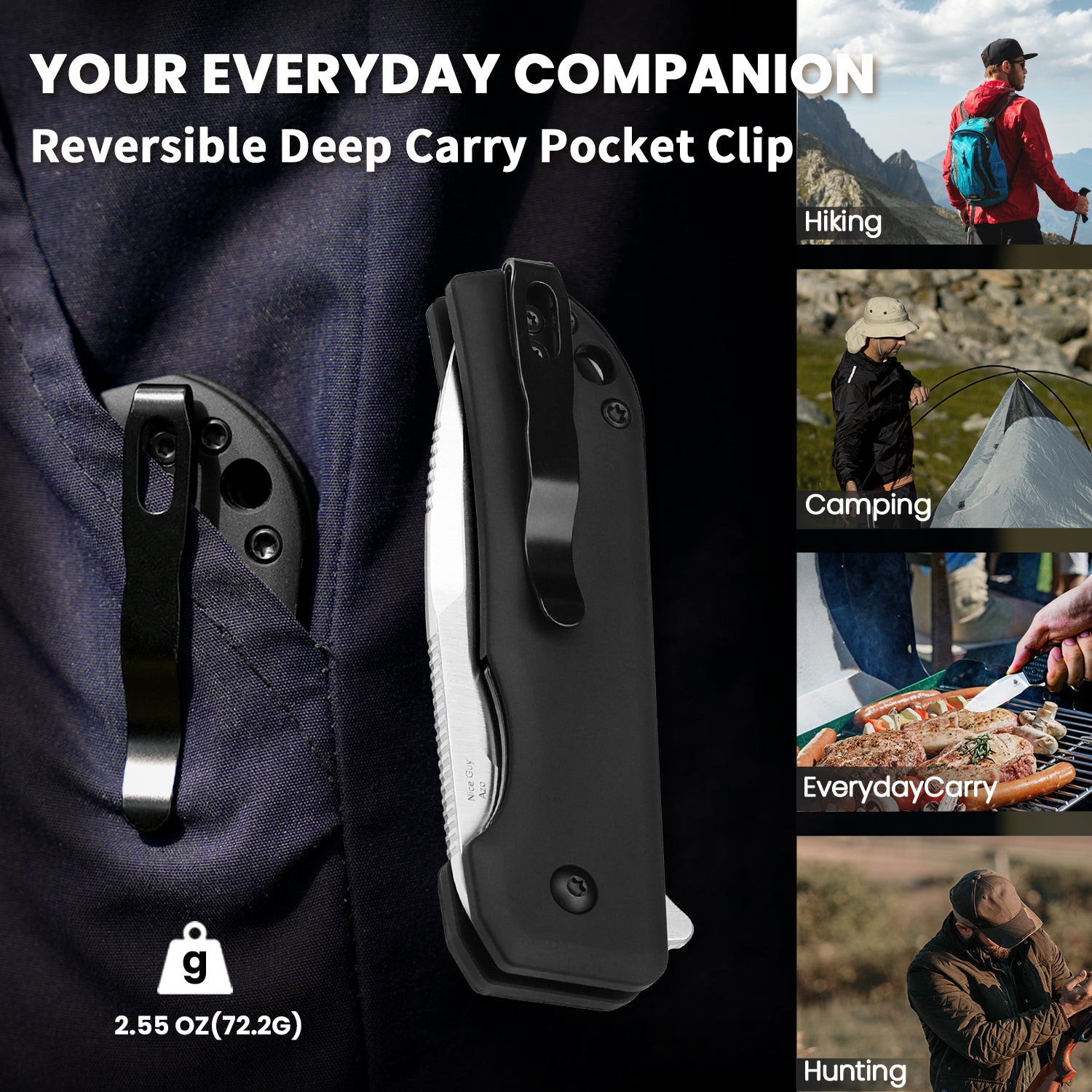 Nice Guy 2.84 inch Nitro V Blade Aluminium Handle V3011A2-Kizer