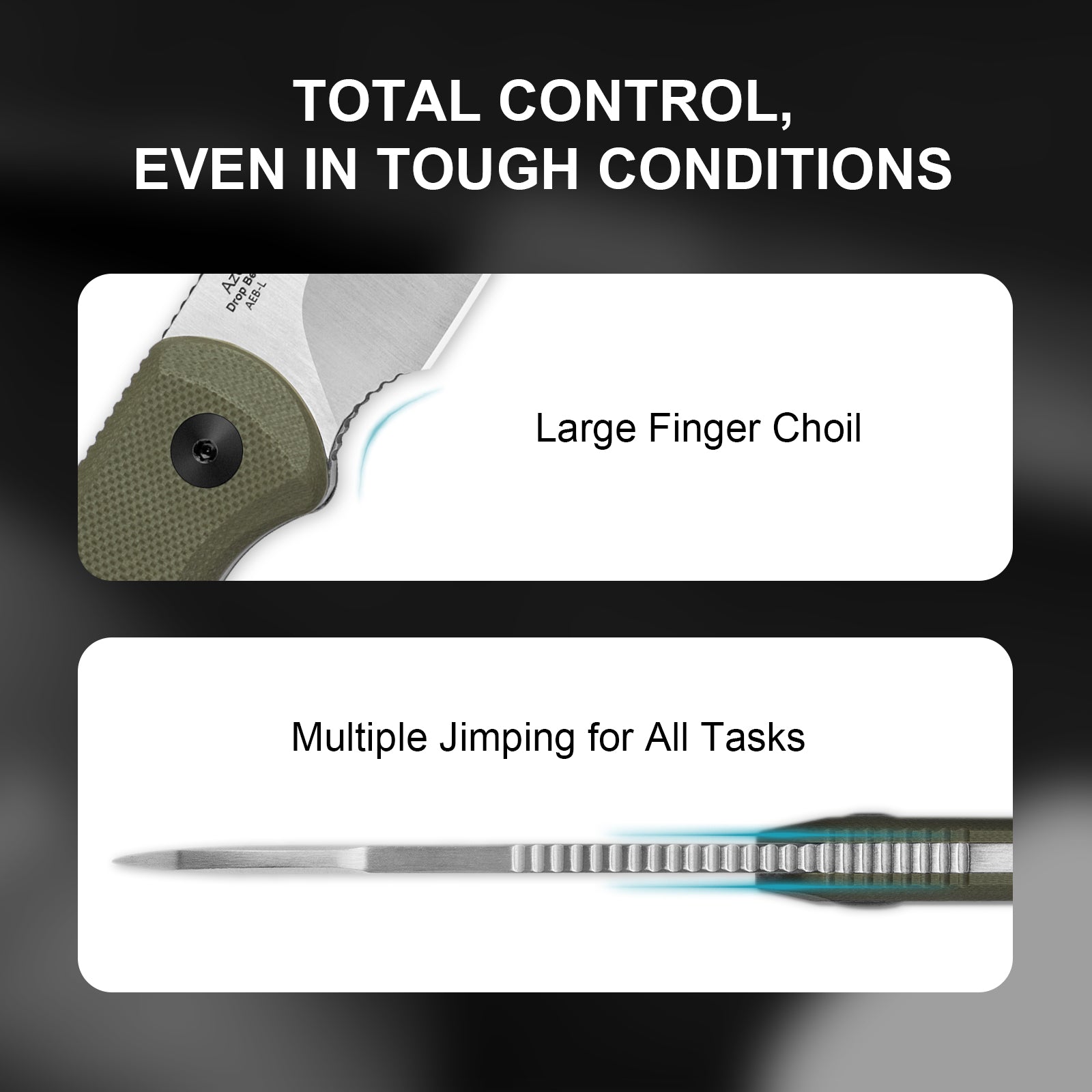 Drop Bear® Fix | AEB-L | Olive Green G10 | KizerV™ 1093A1