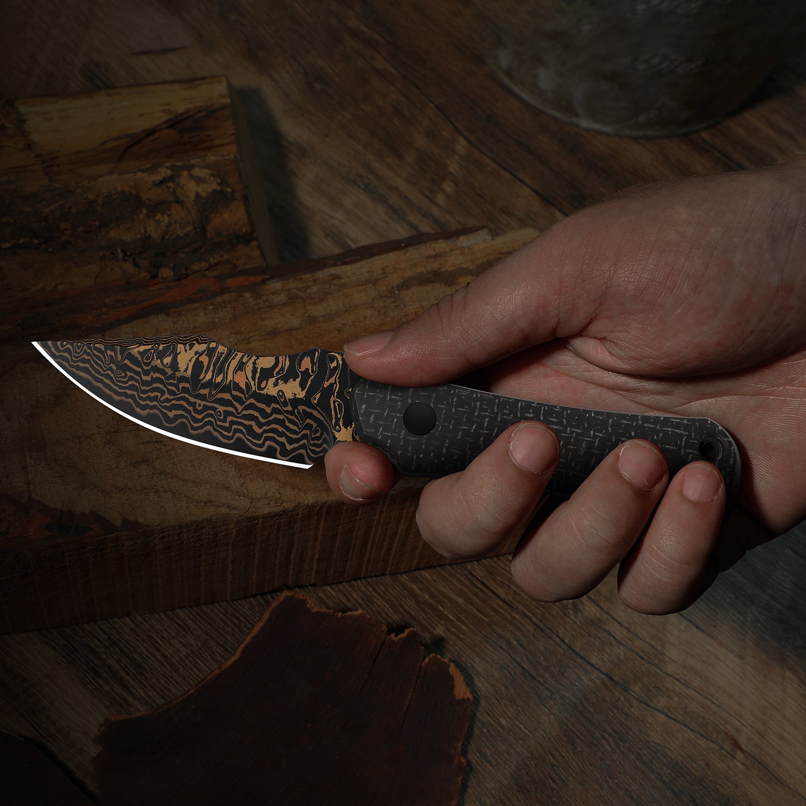 Bone | 3V + Matte DLC Ultra | Norplex UltreX™ Micarta | KizerB™ 1122A1