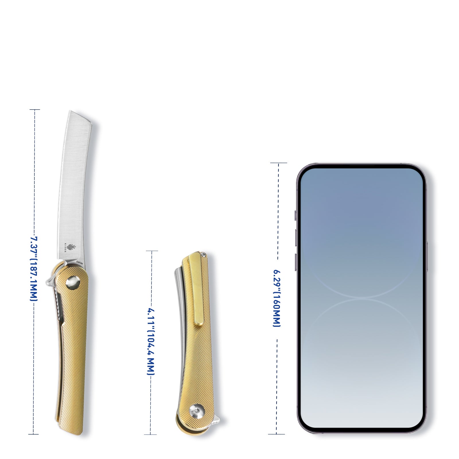 Mercury 3.26inch Titanium Handle Ki3645A1-Kizer