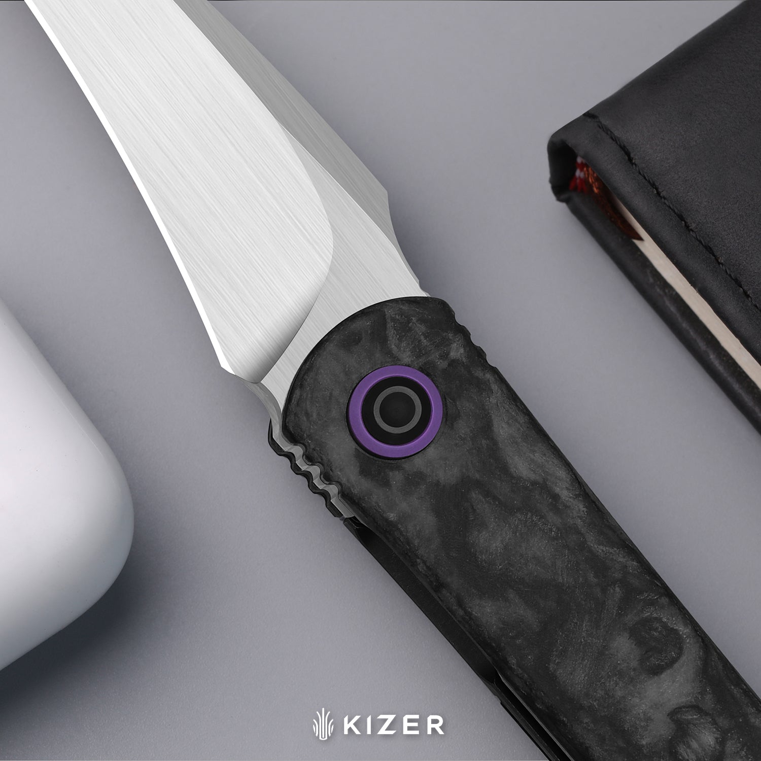 Feist 3 | CPM S90V + Polished DLC Ultra | Titanium (Matte DLC Ultra) &
