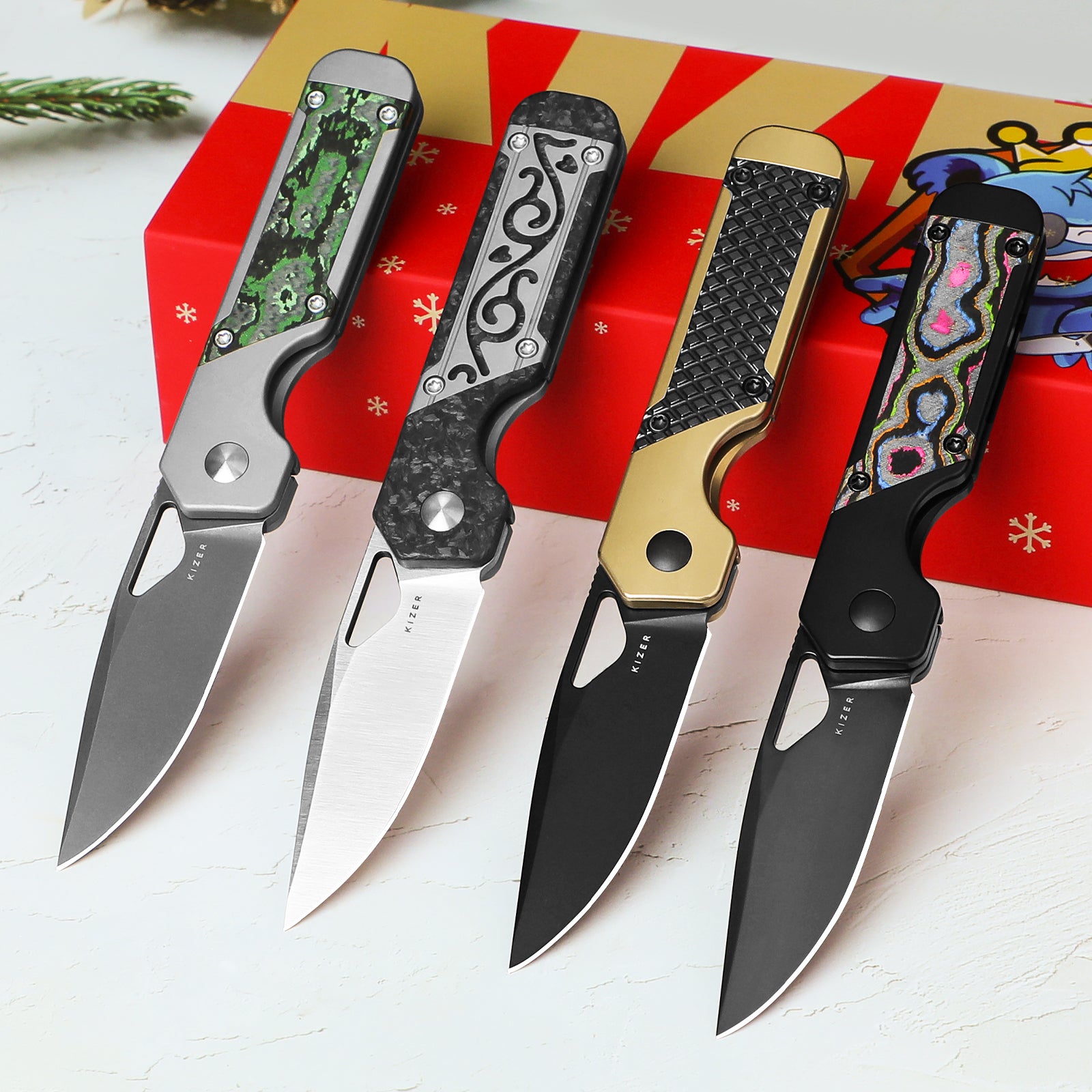 Mini Militaw® | S45VN | Titanium+Zirconium | KizerB™ 3634SA3