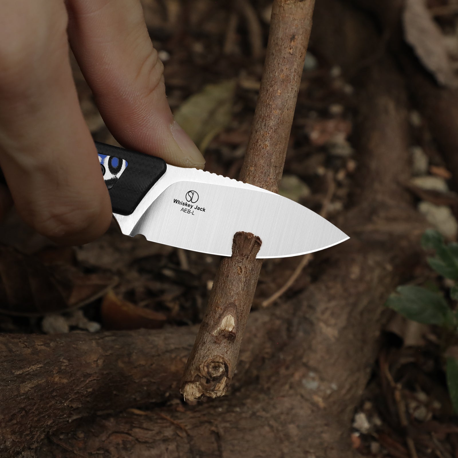 Whiskey Jack | Multiple Carry Options | Vortex Pattern Micarta | Skele