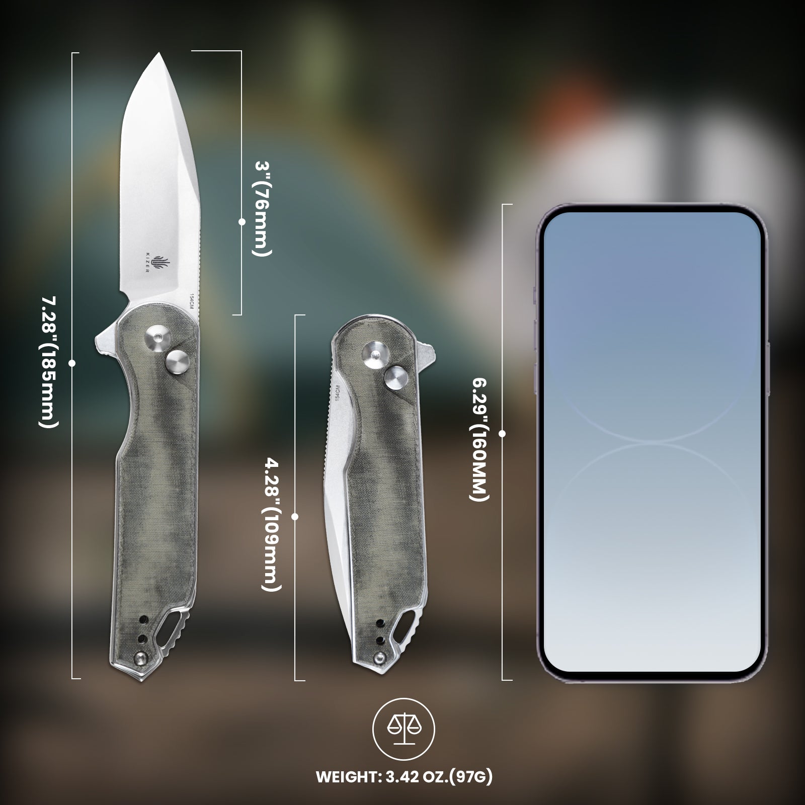 Assassin | 154CM | Micarta | V3549C1