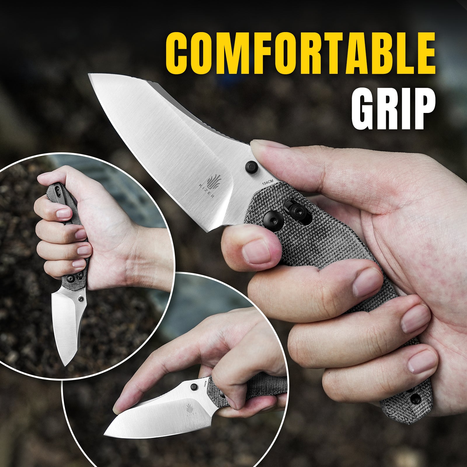 Bulldog | 154CM | Micarta | V3672C2