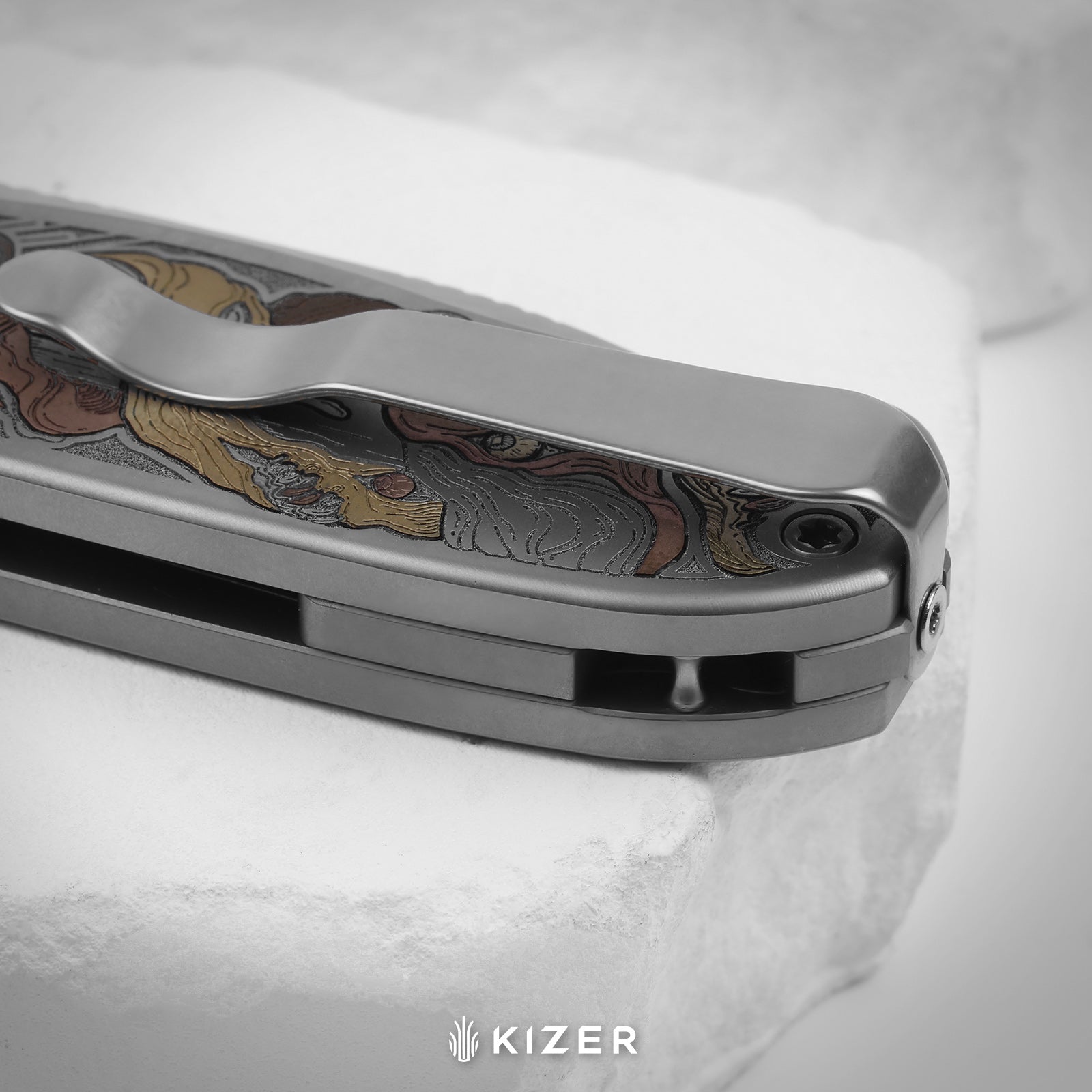 Drop Bear® Zero | Vanax | Hand-brushed | Hollow Grind | Titanium (Lase