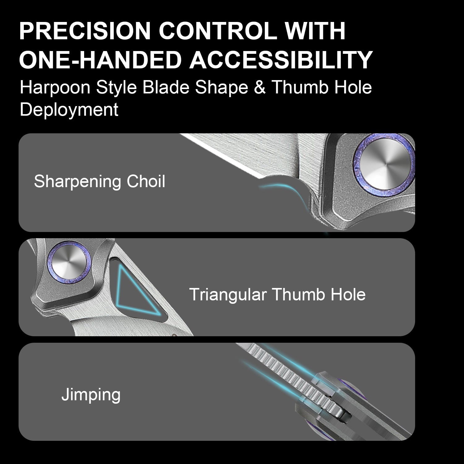 Ara | S45VN | Titanium & Purple Snowflake Titanium | Ki3729A3