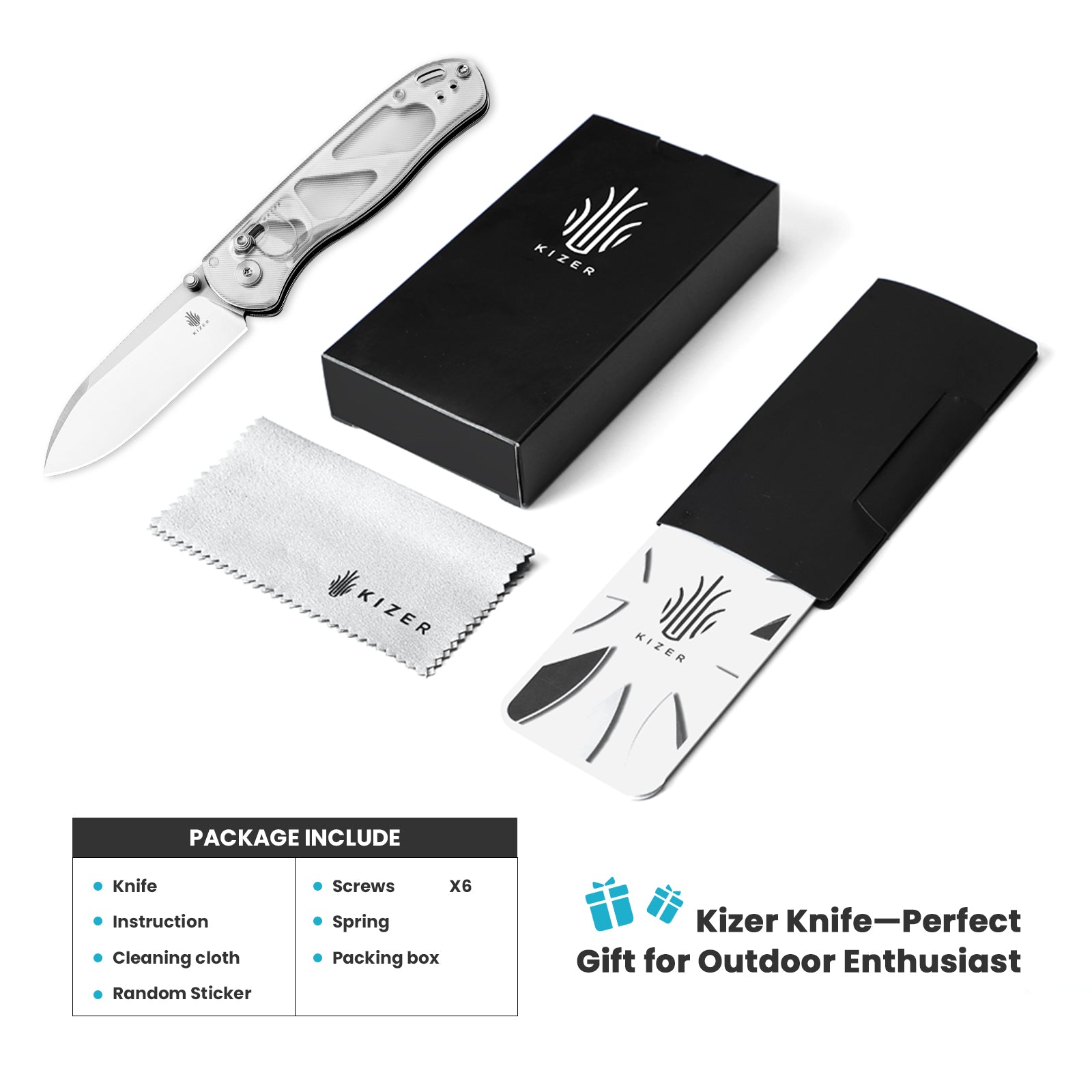 Drop Bear 2.97 inch NitroV Blade Acrylic Handle V3619A1-Kizer