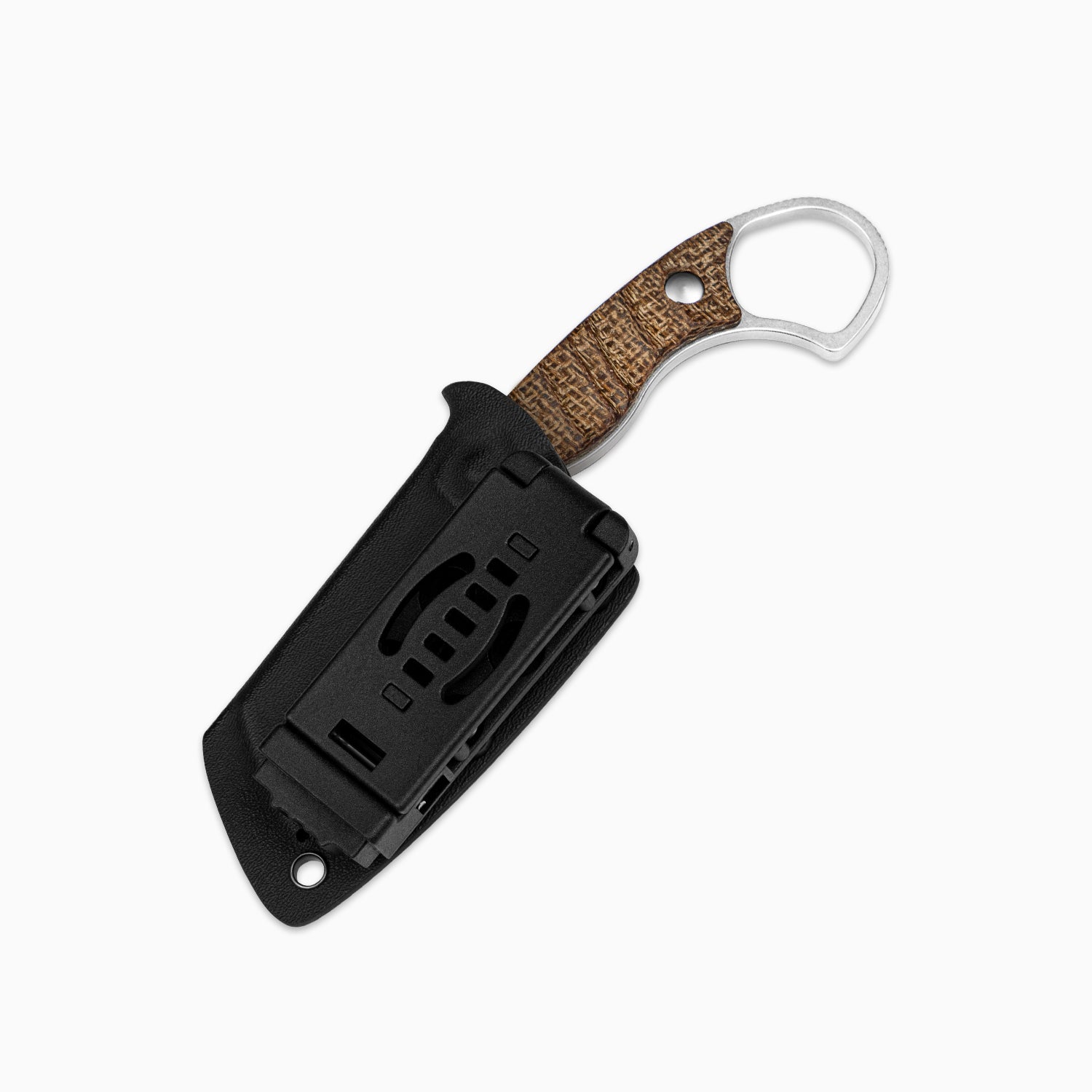 Little Rhino | AEB-L | Burlap Micarta | 1065A4