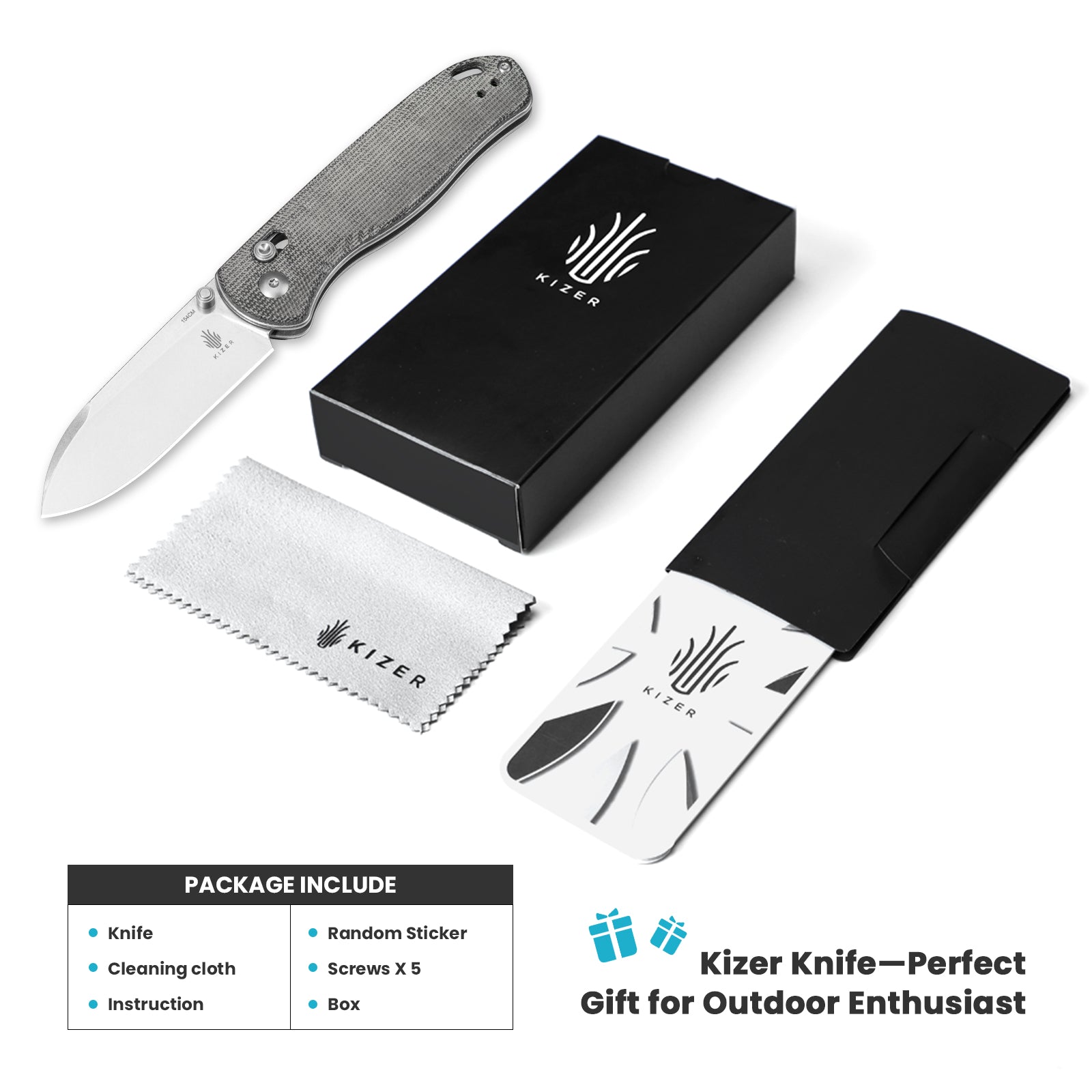 Drop Bear® | 154CM | Micarta | KizerV™ 3619C3