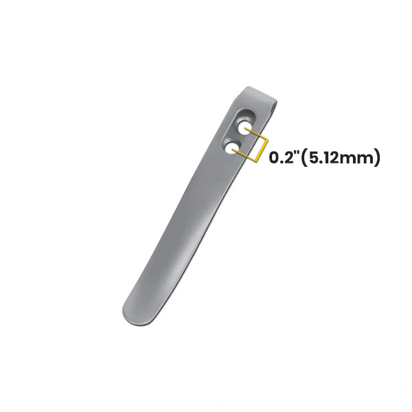 Kizer Titanium Pocket Clip with Screws for Folding Knives KS301 (Plain)