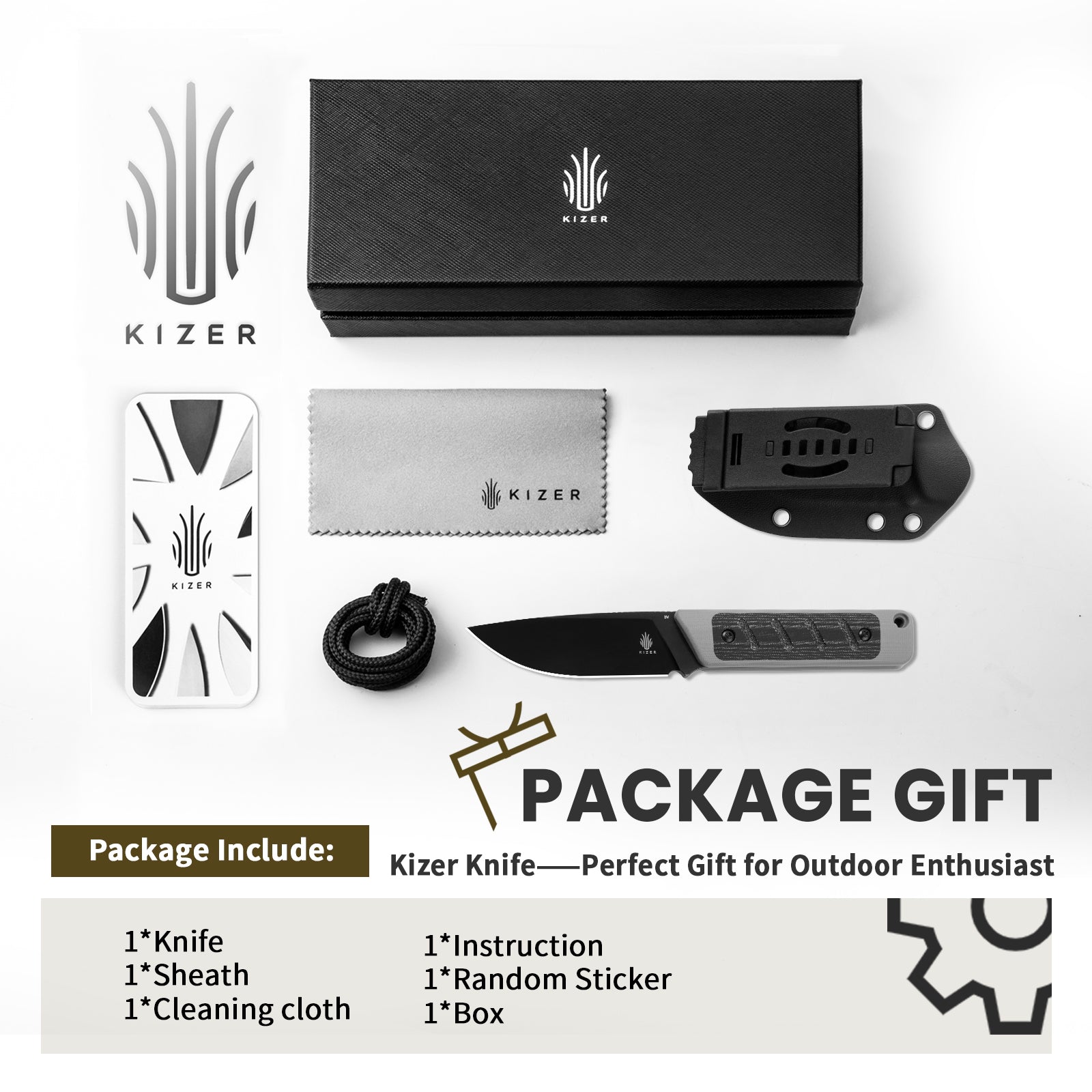 Smolt | 3V | G10+Micarta | KizerV™ 1063A1