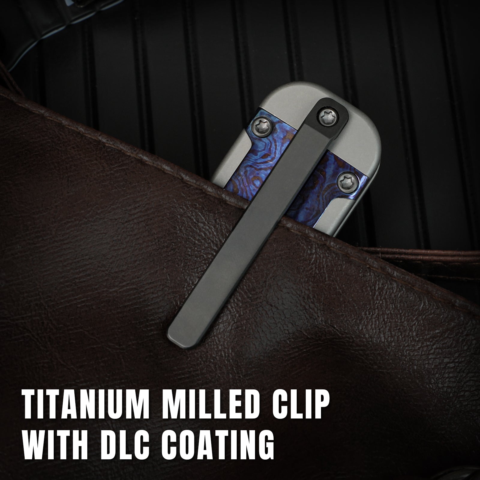Militaw® | DLC M390 | Titanium & Timascus| Exclusive | Limited Edition | KizerB™ 3634A6
