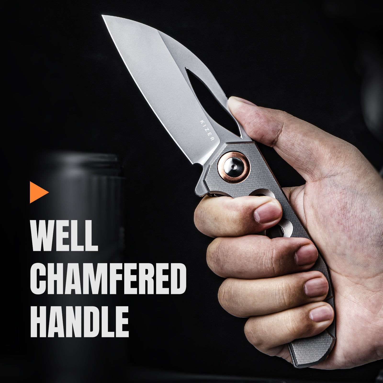 Hawk | S45VN | Titanium | KizerB™ 4683A2
